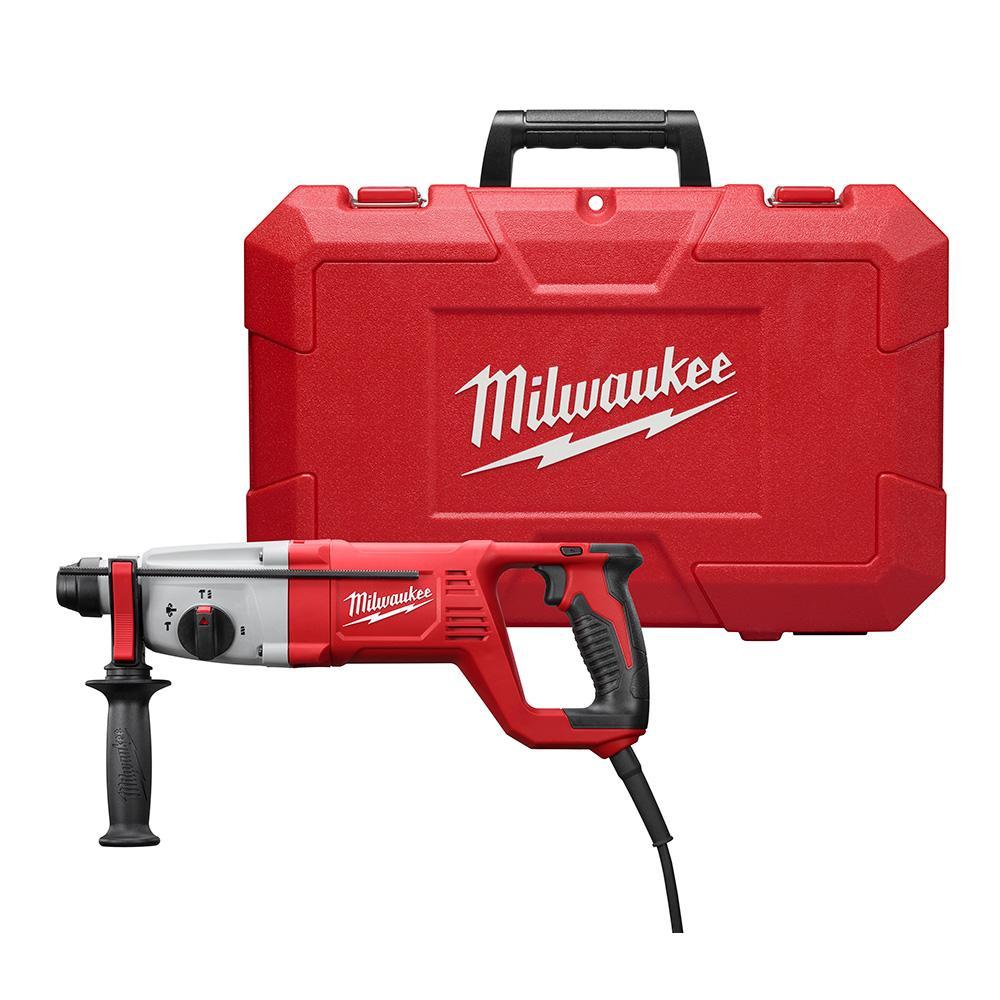 Milwaukee® 5268-21 Reversing Corded Rotary Hammer Kit, 1-1/8 in SDS Max® Chuck, 5500 bpm, 1500 rpm No-Load, 4 in Max Core Bit Compatibility, 1-1/8 in Max Solid Bit Capacity, 12-1/2 in OAL