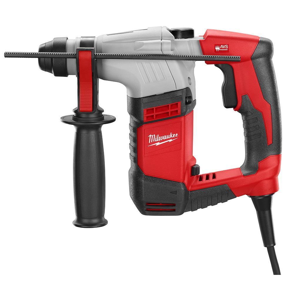Milwaukee® 5317-21 Corded Rotary Hammer Kit, 1-9/16 in SDS Max® Chuck, 3000 bpm, 450 rpm No-Load, 4 in Max Core Bit Compatibility, 1-9/16 in Max Solid Bit Capacity, 17-3/8 in OAL