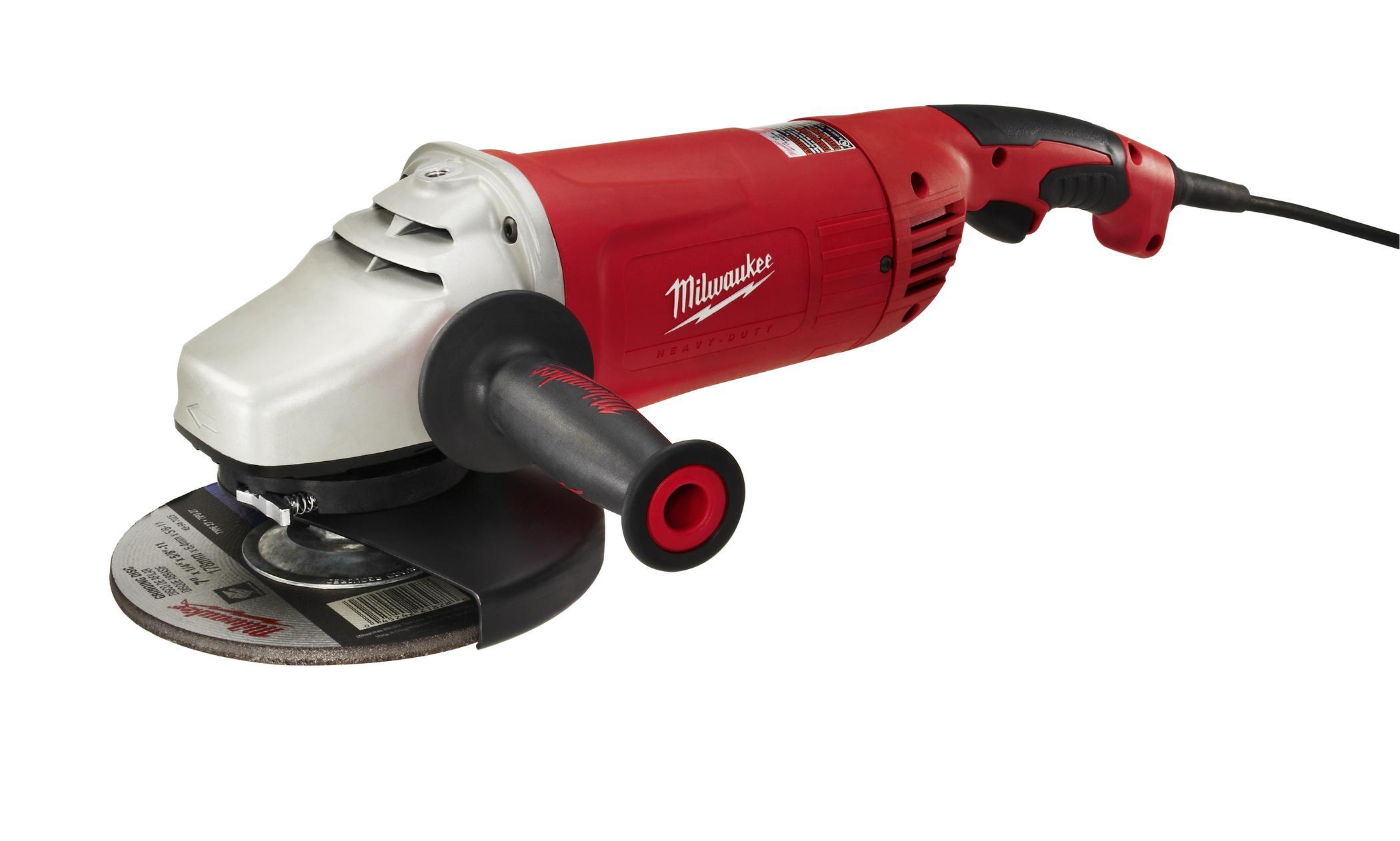 Milwaukee&reg; 6088-31 Double Insulated Large Angle Grinder, 7 in, 9 in Dia Wheel, 5/8-11 Arbor/Shank, 120 V AC, Black/Red