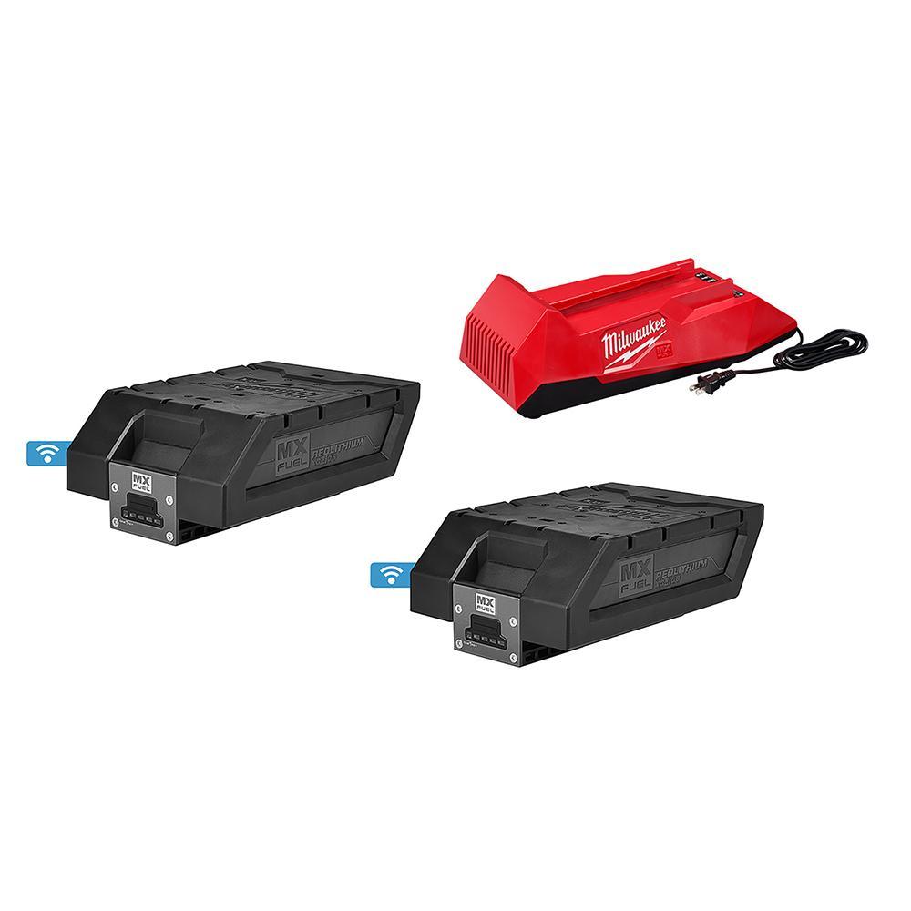Milwaukee&reg; MXFC-2XC MX&trade; FUEL&trade; Battery/Charger Expansion Kit, For Use With Milwaukee&reg; MX FUEL&trade; Equipment, Li-Ion Battery, 1.5 hr Charging