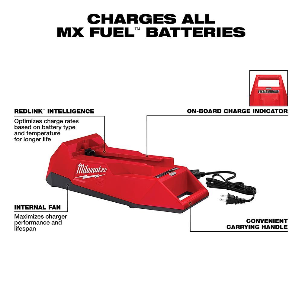 Milwaukee&reg; MXFC-2XC MX&trade; FUEL&trade; Battery/Charger Expansion Kit, For Use With Milwaukee&reg; MX FUEL&trade; Equipment, Li-Ion Battery, 1.5 hr Charging