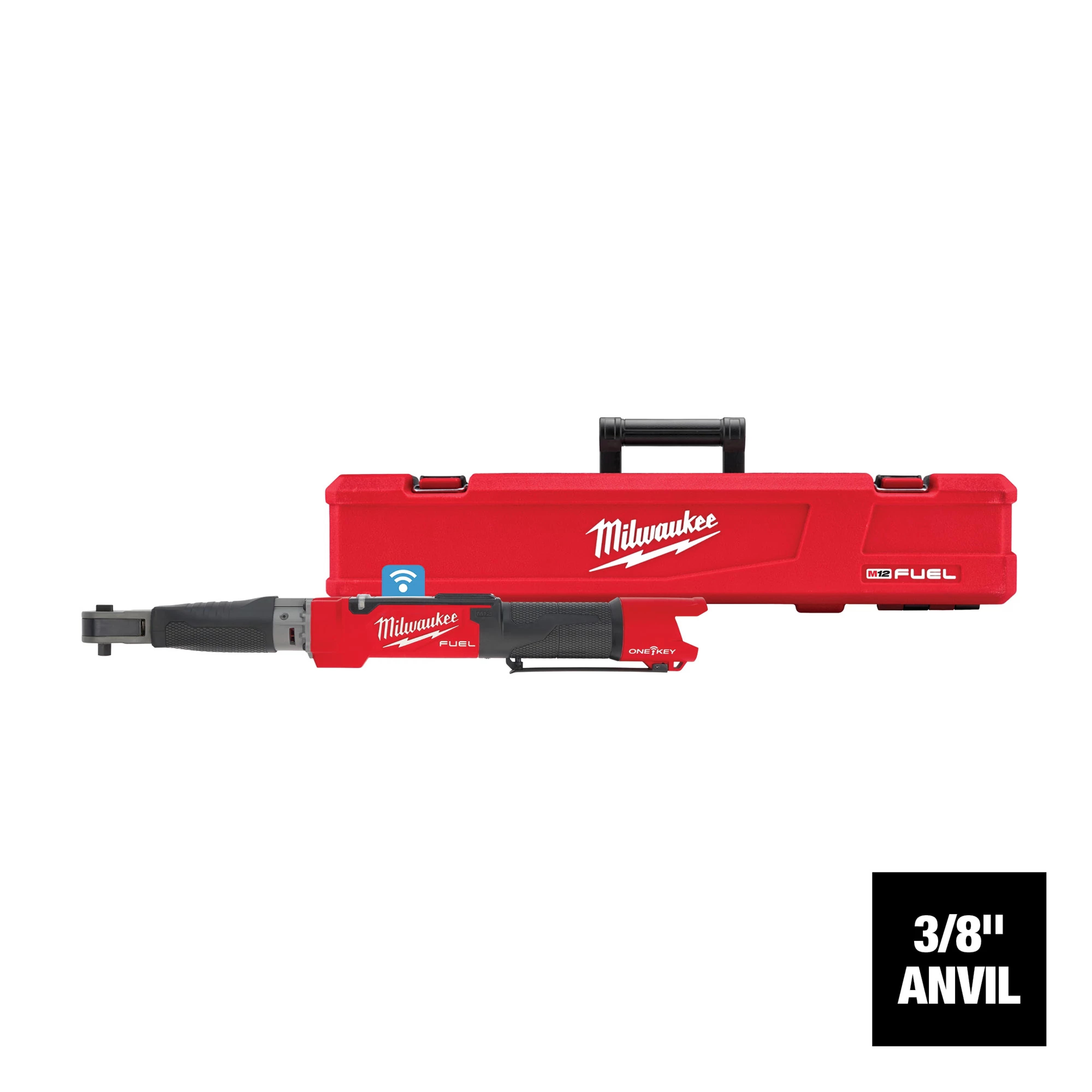 Milwaukee&reg; M12 FUEL&trade; 2465-20 Cordless Digital Torque Wrench With One-Key&trade; Technology, 3/8 in Drive, 10 to 100 ft-lb Torque, 12 V, M12&trade; REDLITHIUM&trade; CP2.0 Lithium-Ion Battery, 23.3 in OAL