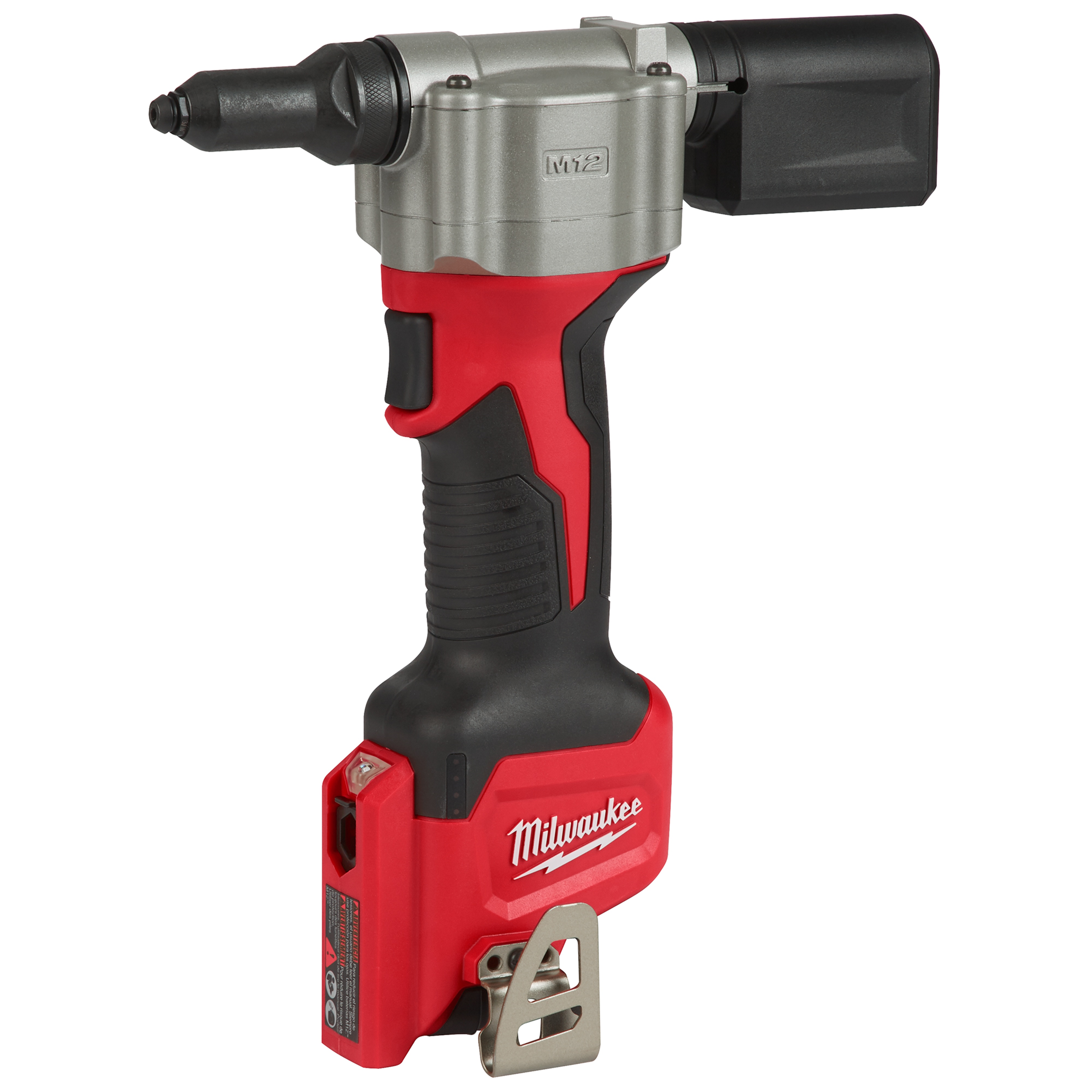 Milwaukee&reg; 2550-22 Cordless Rivet Tool Kit, 3/16 in Rivet, 2000 lb Pulling, 12 V DC, Li-Ion Battery, Glass Filled Nylon Housing