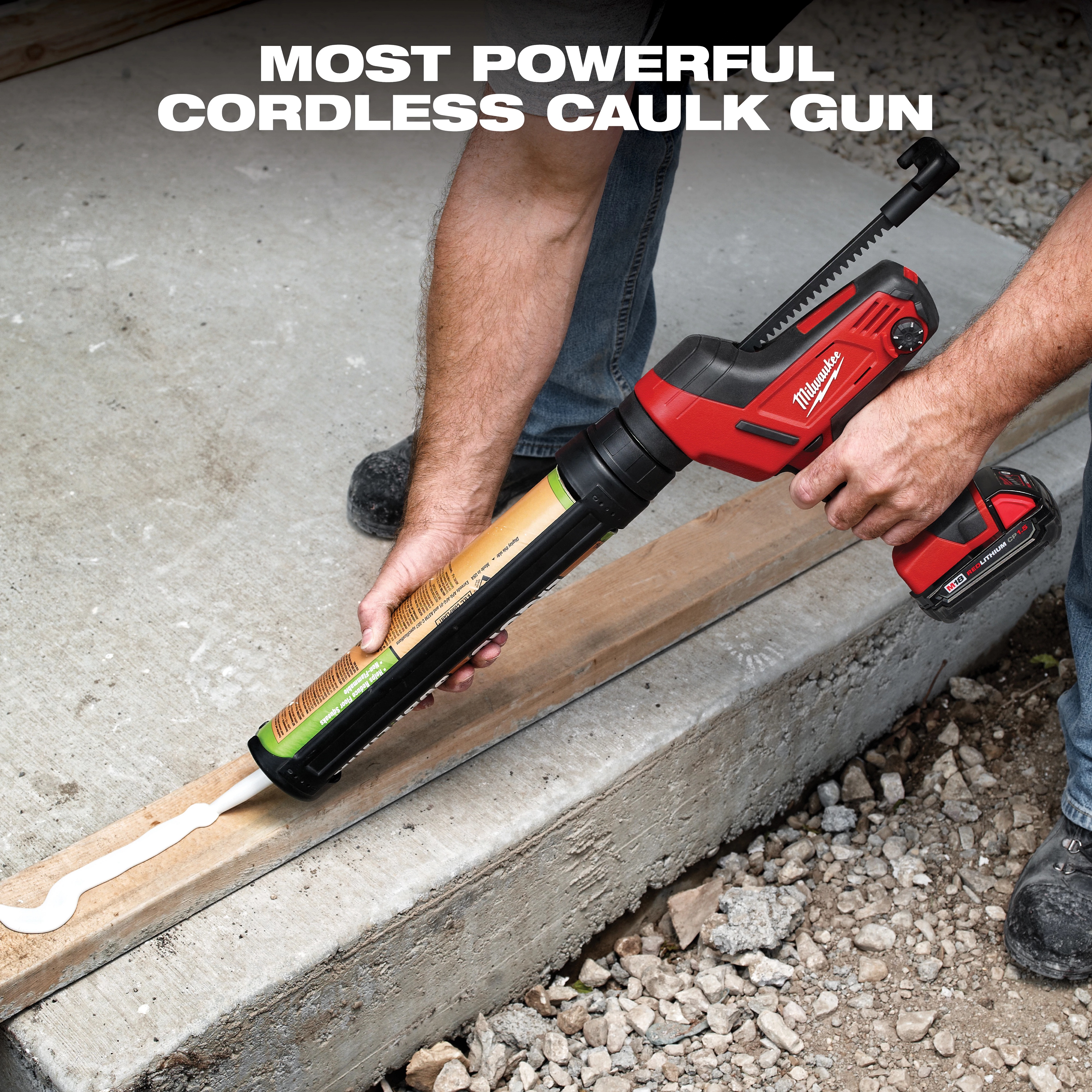 Milwaukee&reg; M18&trade; 2642-21CT Cordless Caulk Gun Kit, 20 oz Capacity, 950 lb, 18 V DC, Li-Ion Battery, Metal Housing