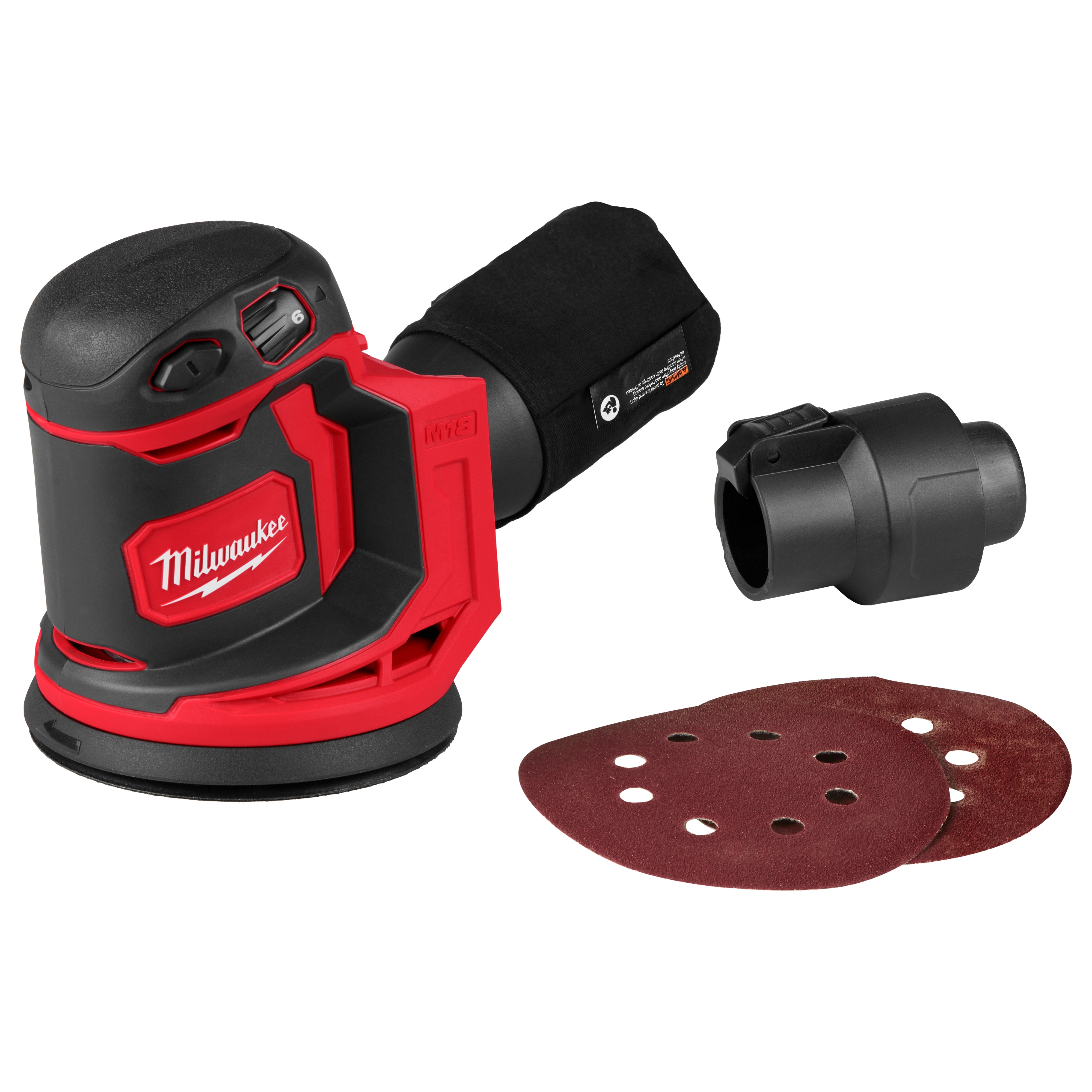 Milwaukee&reg; M18&trade; 2648-20 Cordless Random Orbit Sander, 5 in Dia Wheel, 18 V DC, 7000 to 12000 opm, Li-Ion Battery