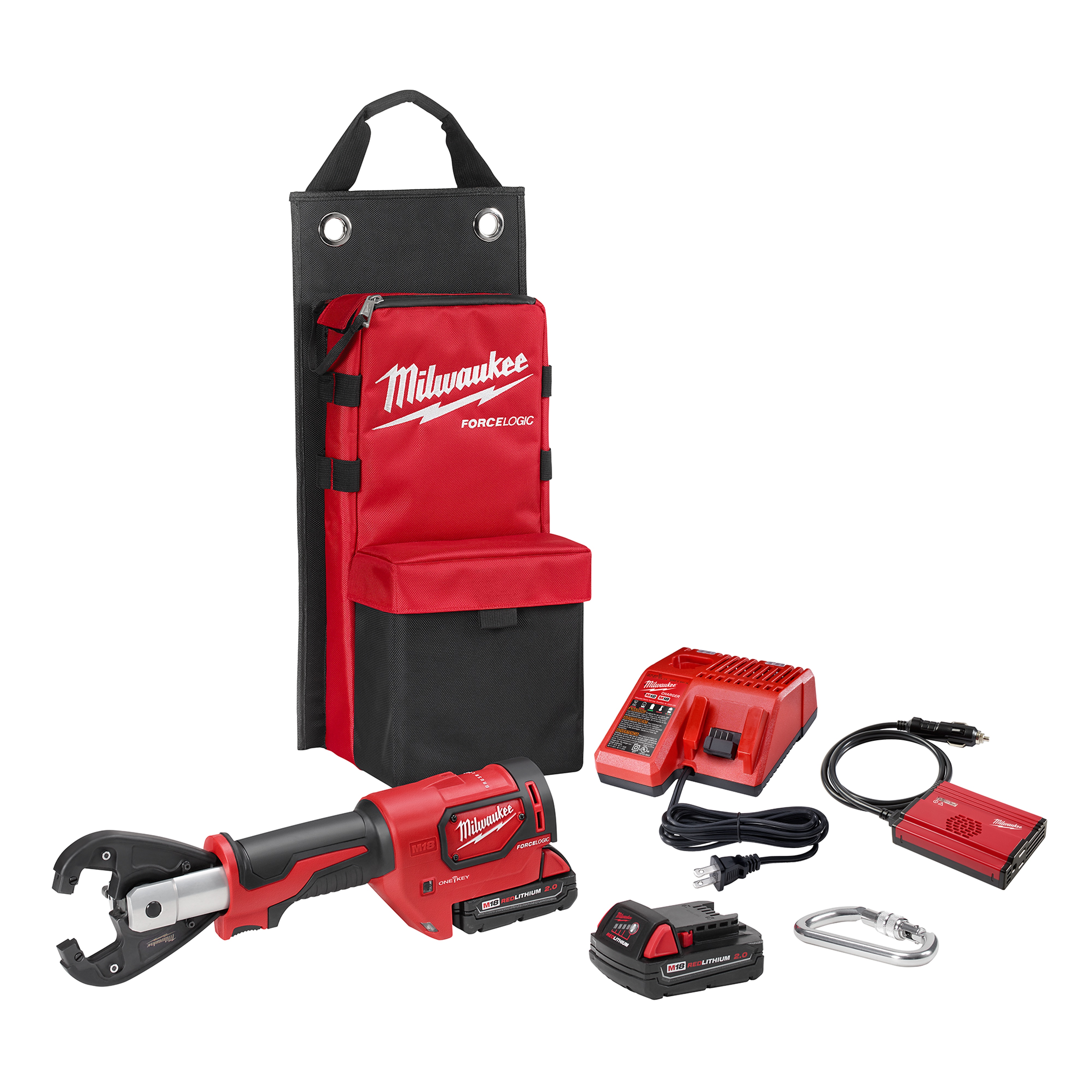 Milwaukee&reg; M18&trade; FORCE LOGIC&trade; 2678-22K Utility Crimping Kit With Kearney Groove, 6 ton Crimping, 18 V DC, Li-Ion Battery
