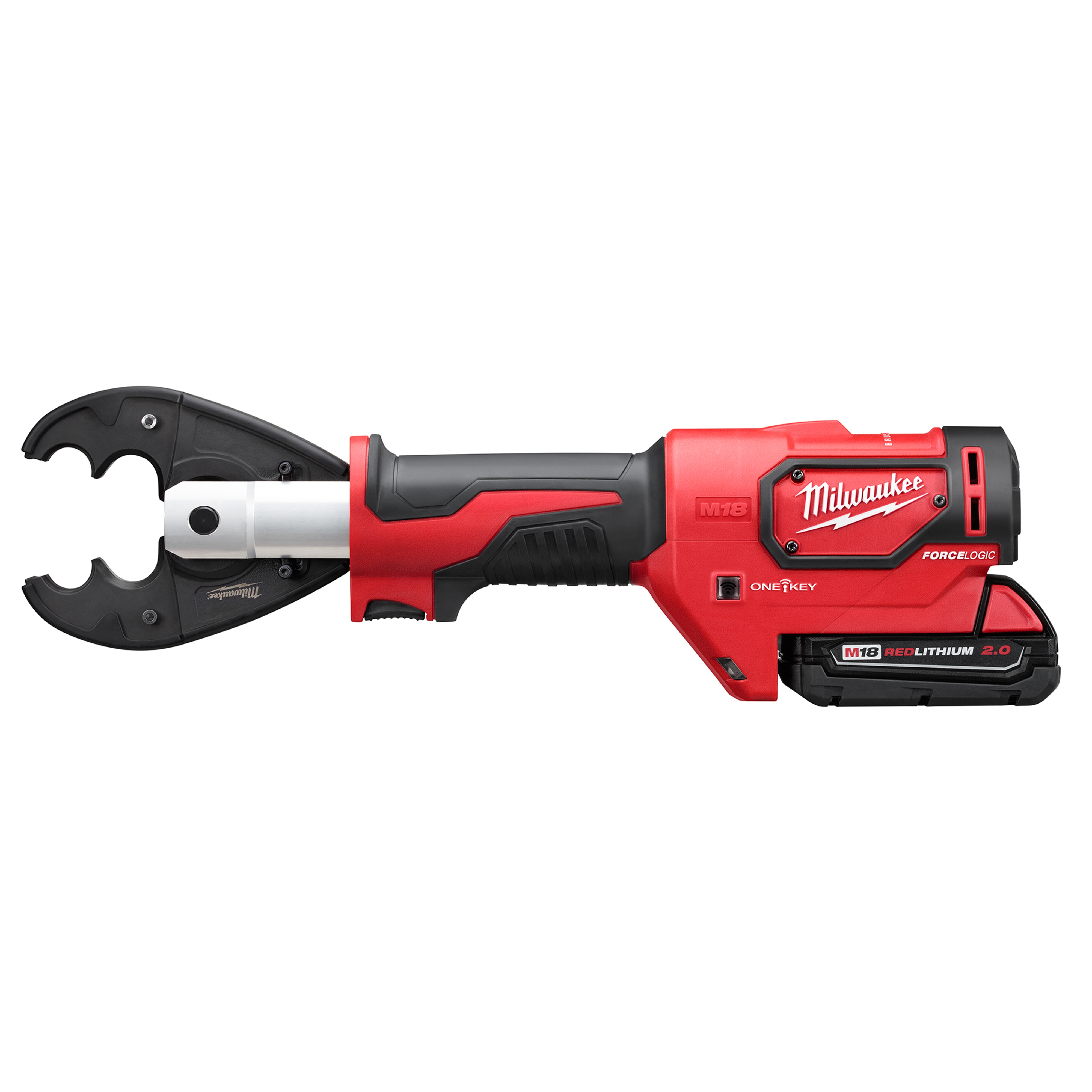 Milwaukee&reg; M18&trade; FORCE LOGIC&trade; 2678-22O Utility Crimping Kit With D3 Grooves and Fixed O Die, 6 ton Crimping, 18 V DC, Li-Ion Battery