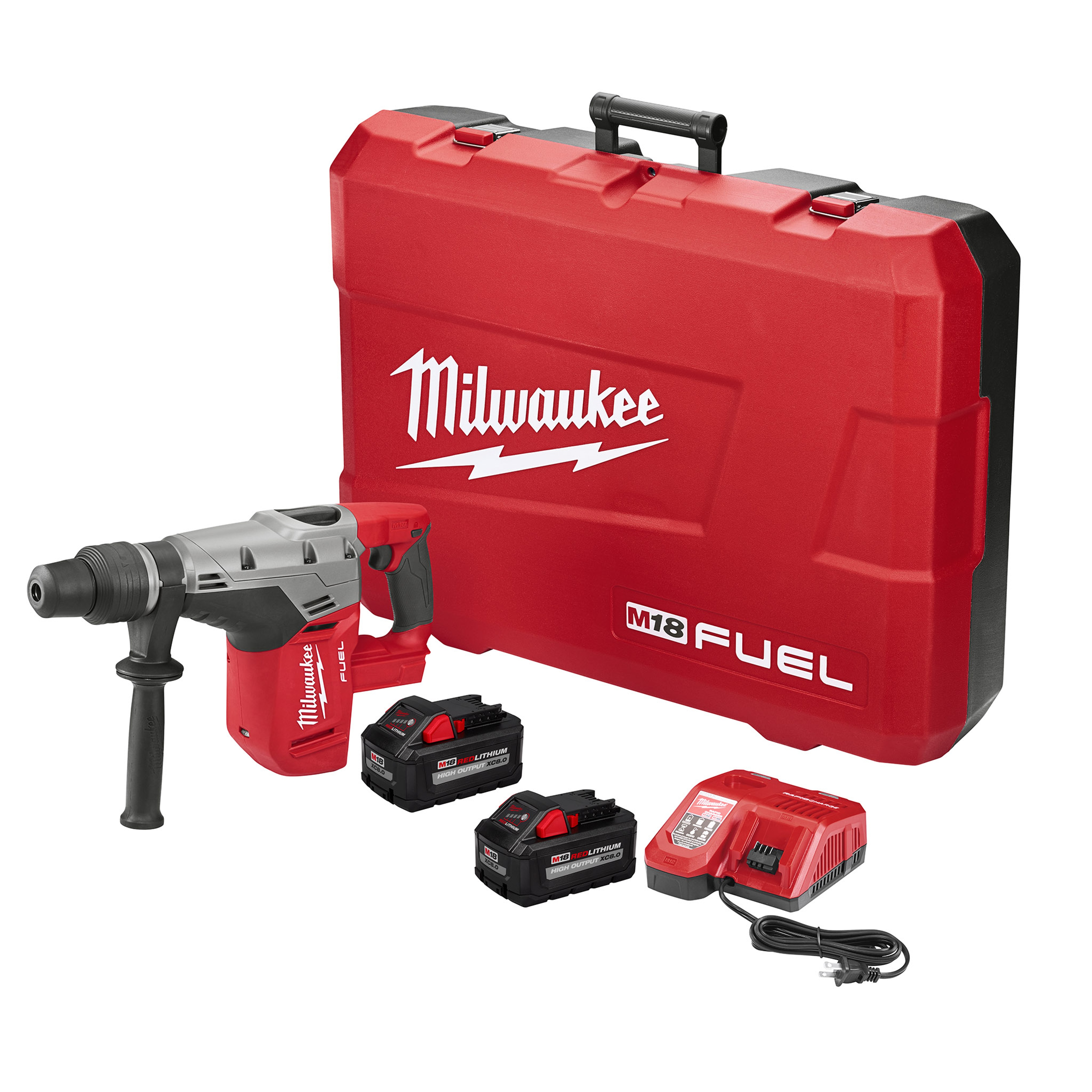 Milwaukee&reg; M18&trade; FUEL&trade; POWERSTATE&trade; 2717-20 Cordless Rotary Hammer Drill, 1-9/16 in SDS Max&reg; Chuck, 18 V DC, 0 to 450 rpm No-Load, Li-Ion Battery