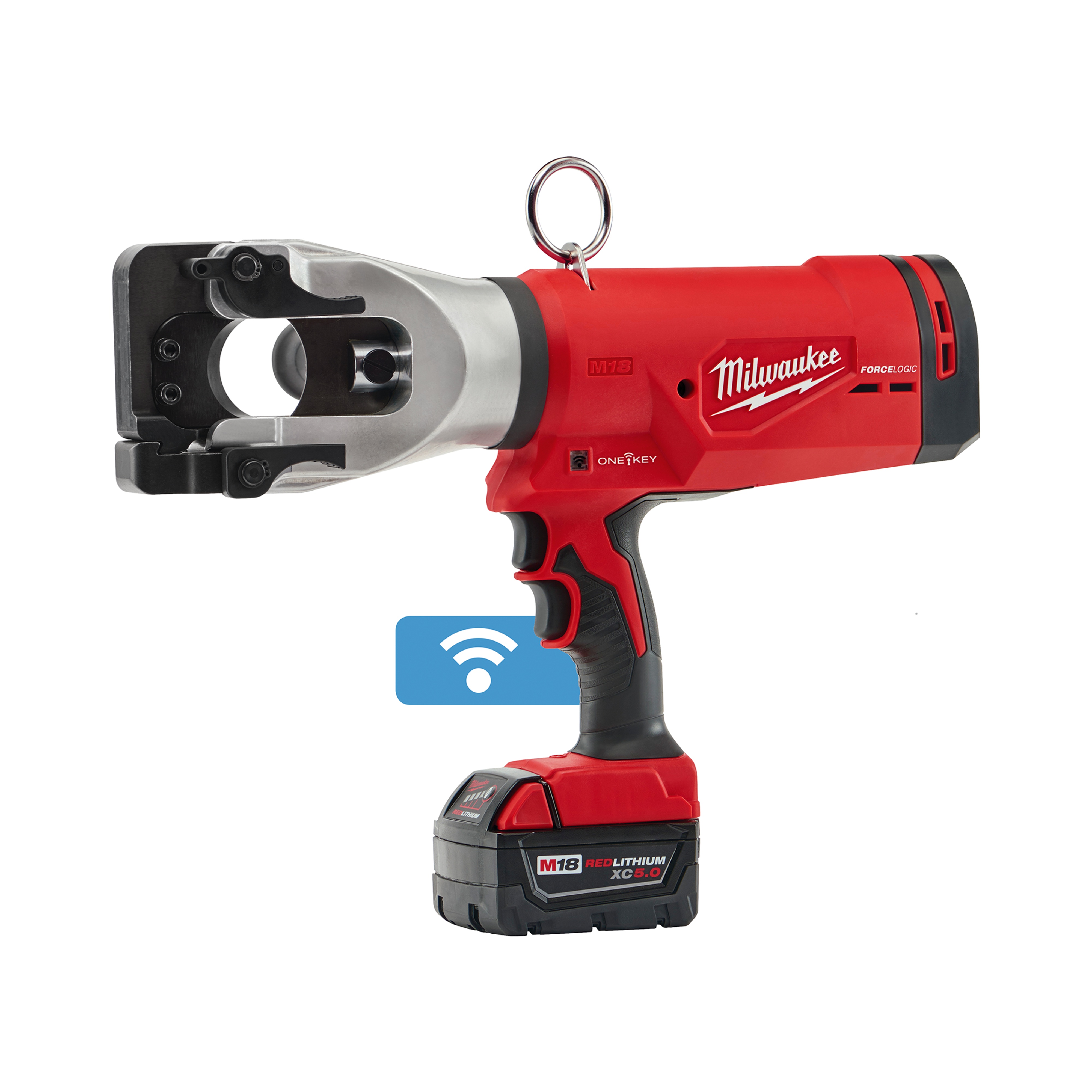 Milwaukee&reg; M18&trade; 2777-21 Cordless Cable Cutter Kit, Up to 1590 Falcon ACSR Cutting, 18 V DC, 5 Ah Li-Ion Battery