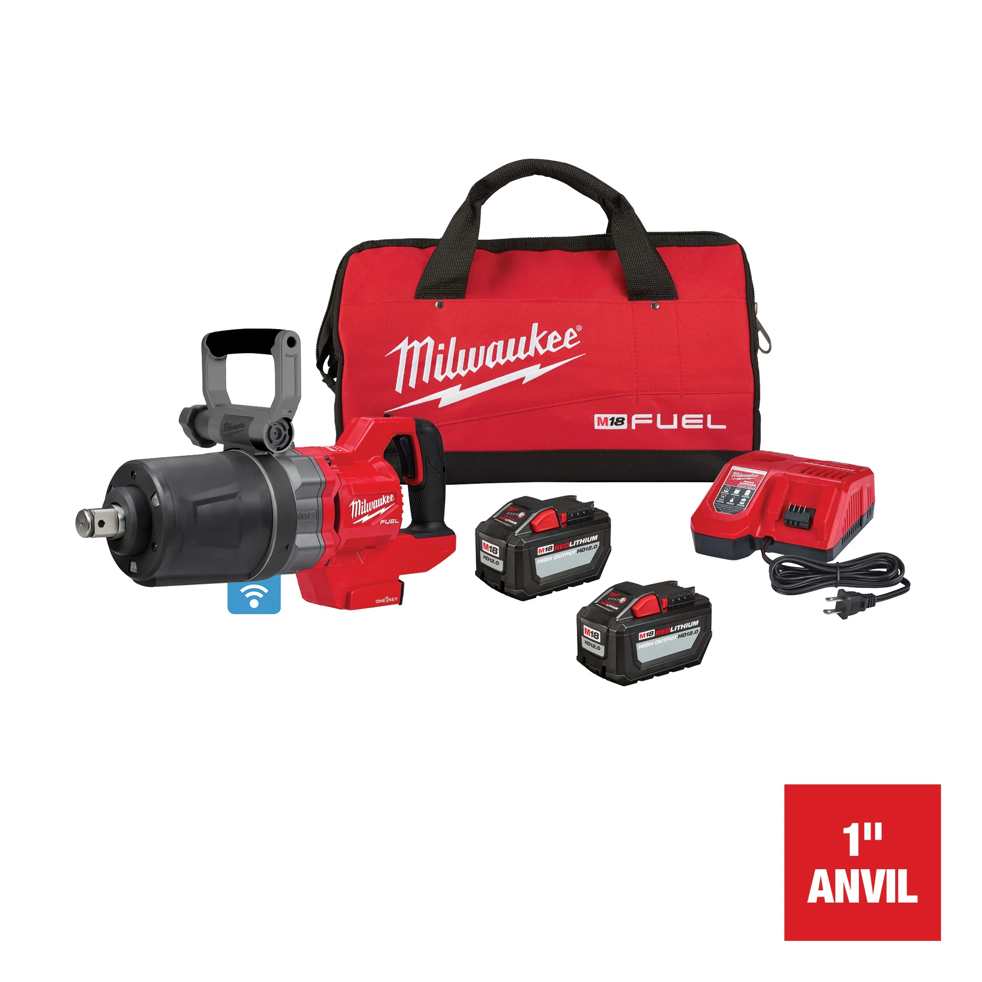Milwaukee&reg; M18 FUEL&trade; 2868-22HD High Torque Impact Wrench With One-Key&trade; Kit, 1 in