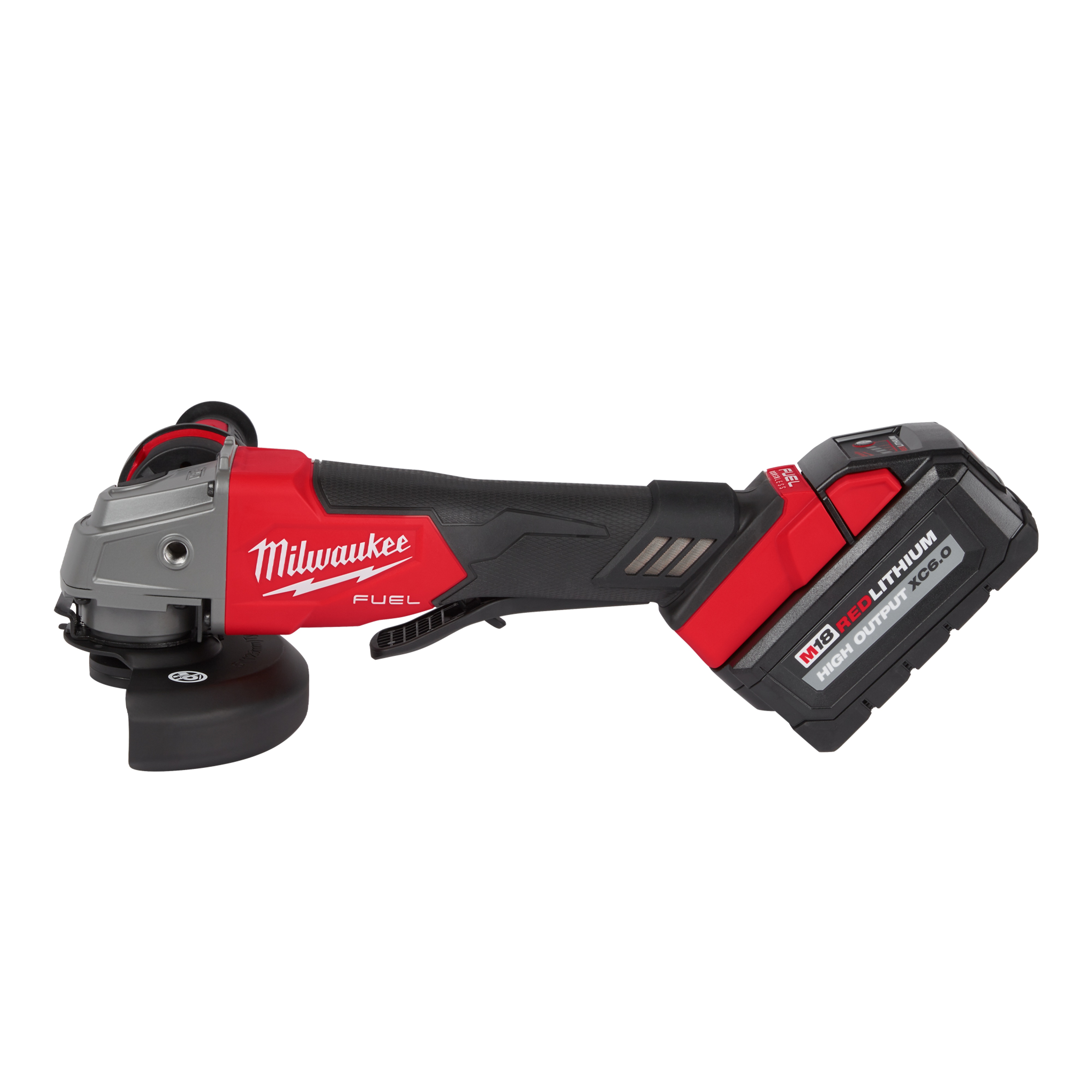Milwaukee&reg; 2880-22 M18&trade; FUEL&trade; Cordless Angle Grinder Kit, 5 in Dia Wheel, 5/8-11 UNC Arbor/Shank, 18 V, Li-Ion Battery, 2 Batteries, Paddle Switch