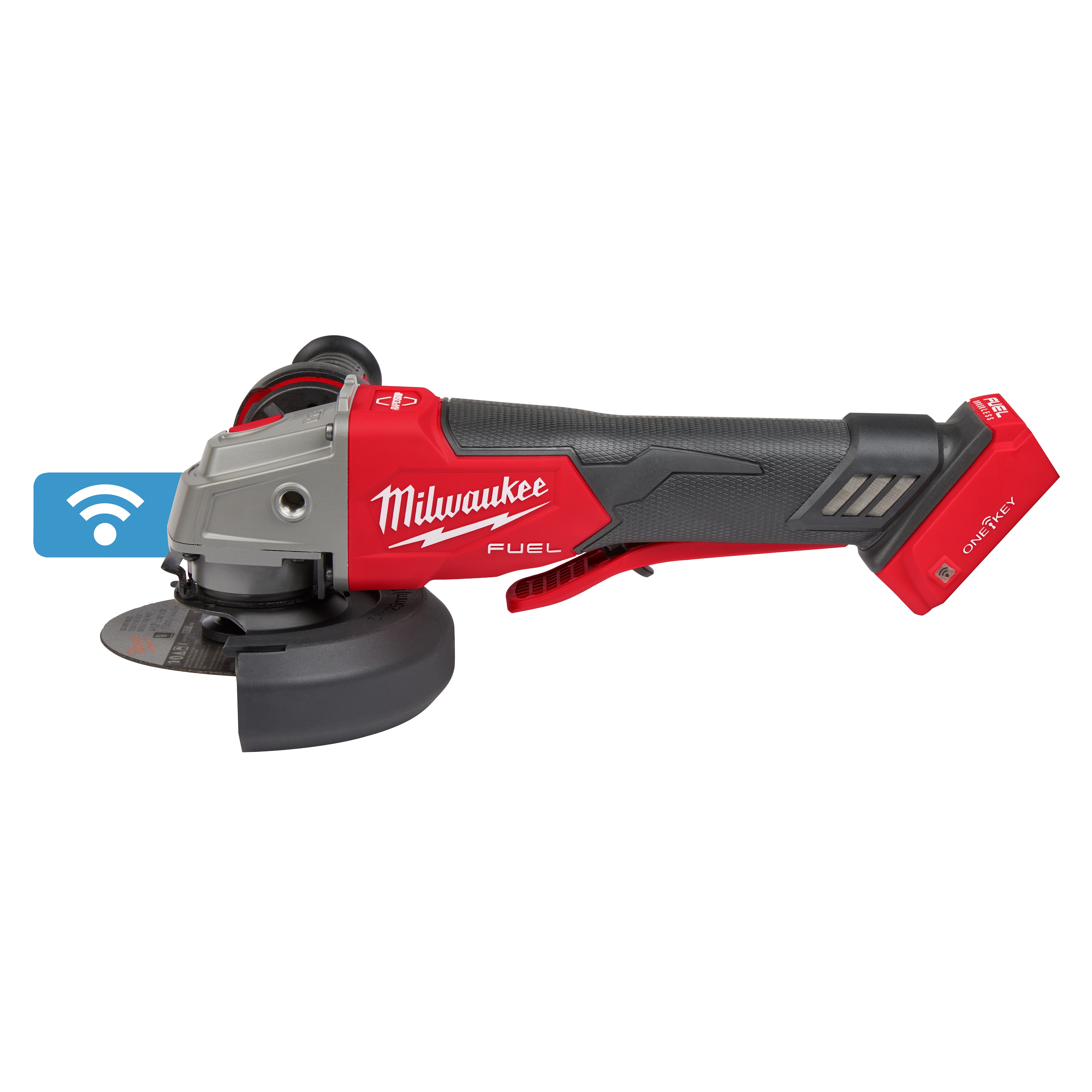Milwaukee&reg; 2882-20 M18&trade; FUEL&trade; Cordless Angle Braking Grinder With Paddle Switch, 5 in Dia Wheel, 5/8-11 UNC Arbor/Shank, 18 V, Li-Ion Battery, Paddle Switch