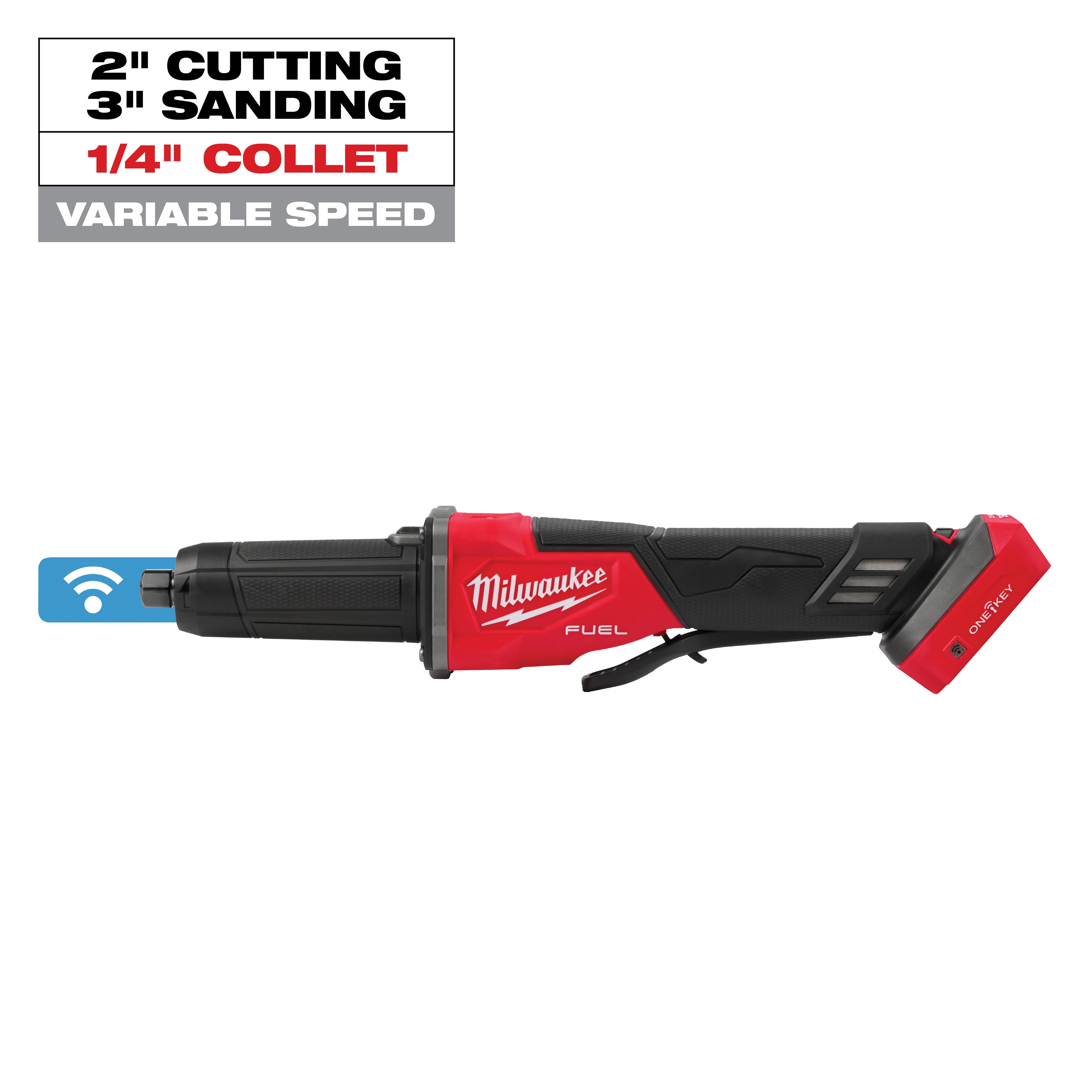 Milwaukee&reg; 2984-20 Fuel Cordless Grinder, 5 Ah Battery, Red