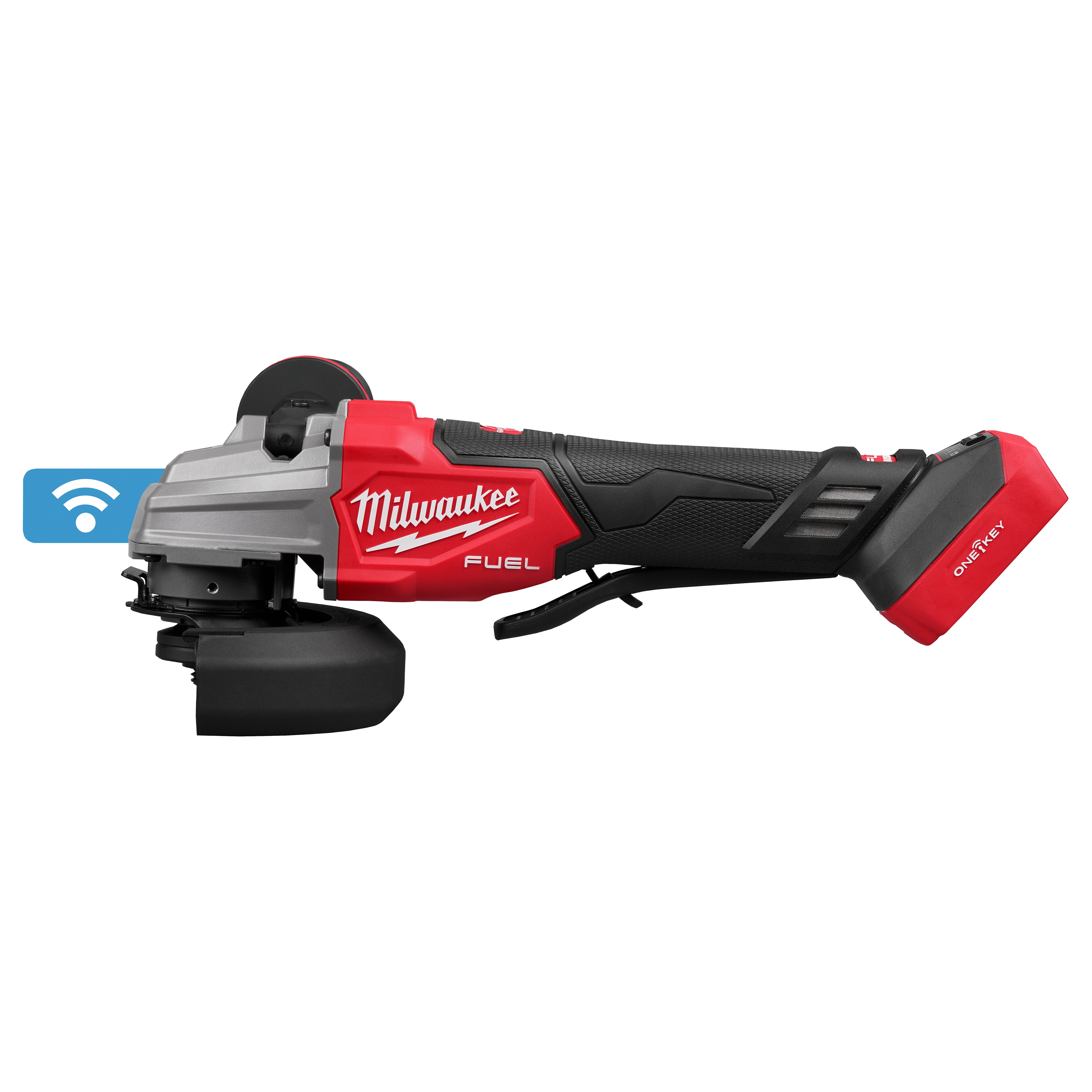 Milwaukee&reg; M18&trade; FUEL&trade; 2888-20 Angle Cordless Variable Speed Braking Grinder, 5 in Dia Wheel, 5/8-11 UNC Arbor/Shank, 18 V, Li-Ion Battery, Paddle Switch