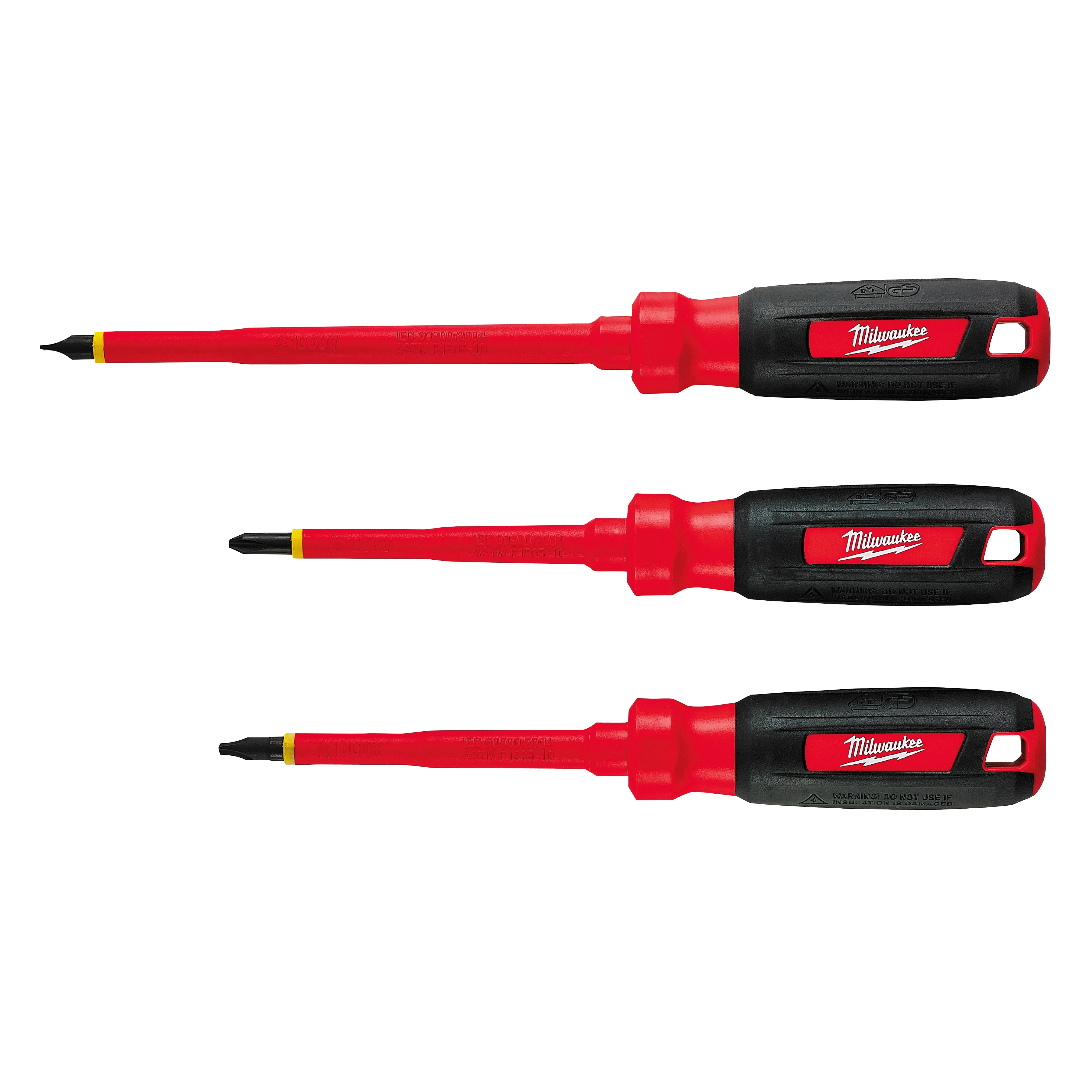 Milwaukee&reg; 48-22-2202 Screwdriver Set, 3 Pieces