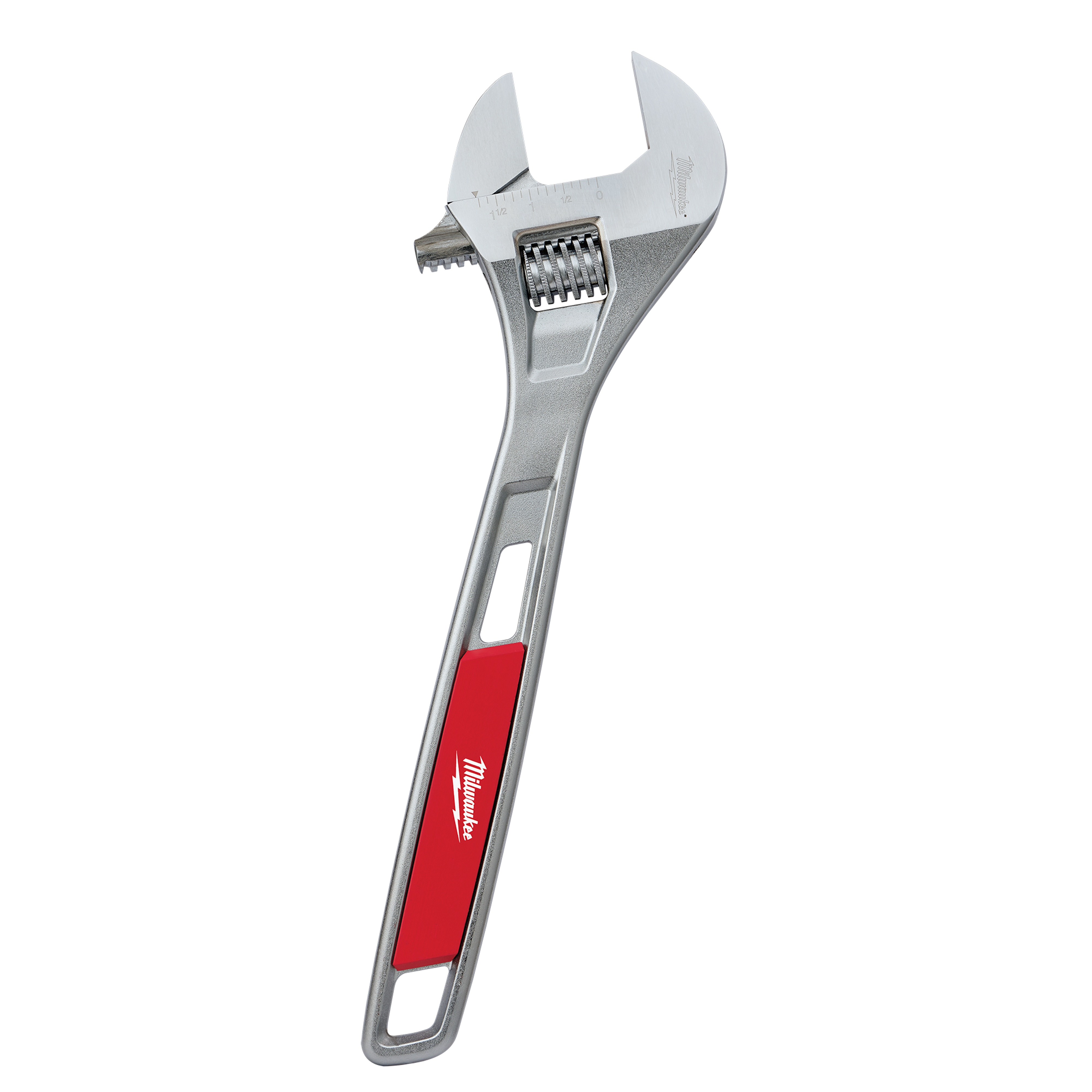 Milwaukee&reg; 48-22-7415 Uninsulated Adjustable Wrench, 1-3/4 in, Polished Chrome, 15 in OAL, Steel Body, ASME Specified, Steel