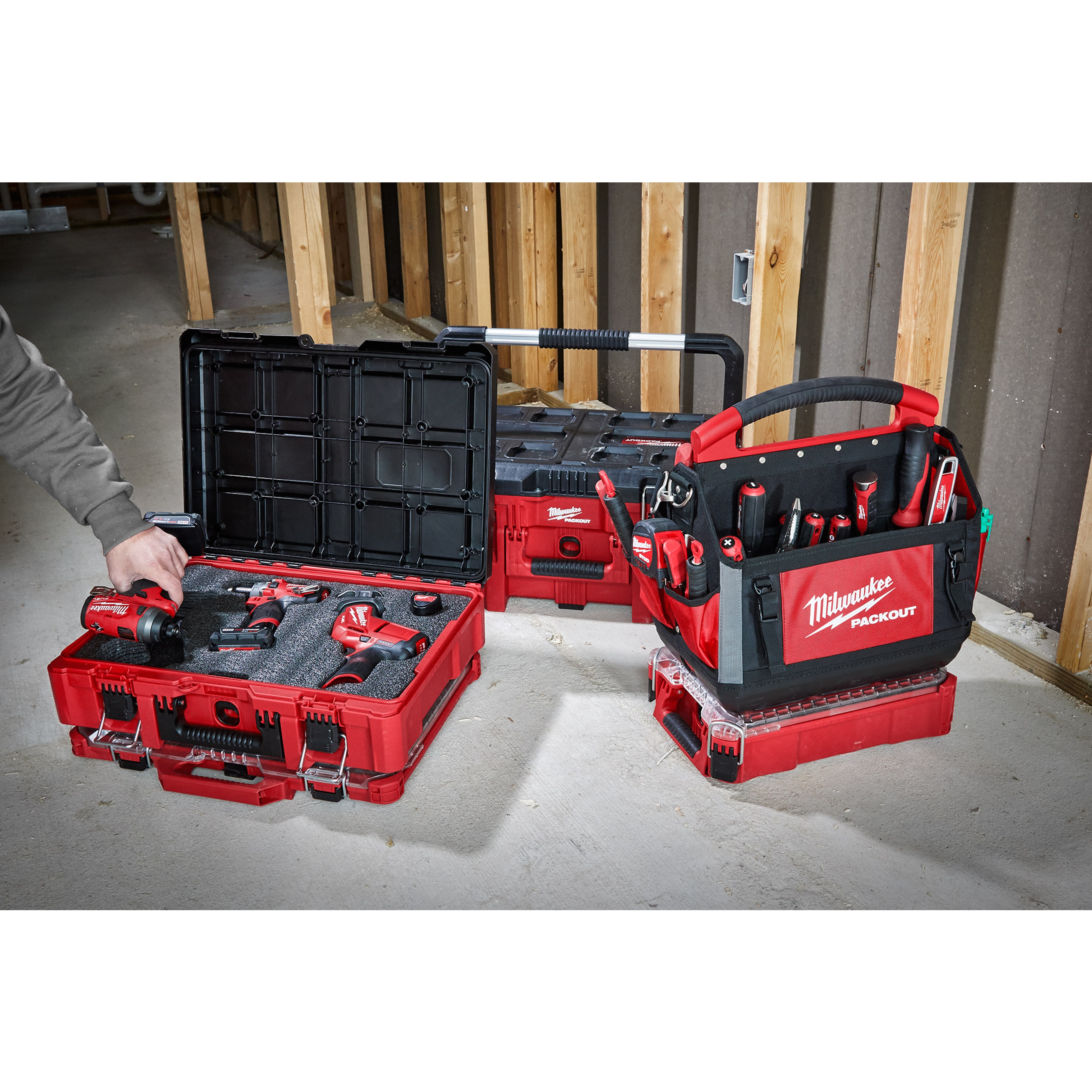 Milwaukee&reg; 48-22-8451 Customizable Foam Insert, For Use With PACKOUT&trade; 48-22-8424, 48-22-8425, 48-22-8450 Tool Boxes and Tool Cases and PACKOUT&trade; Modular Storage System, Foam, Gray