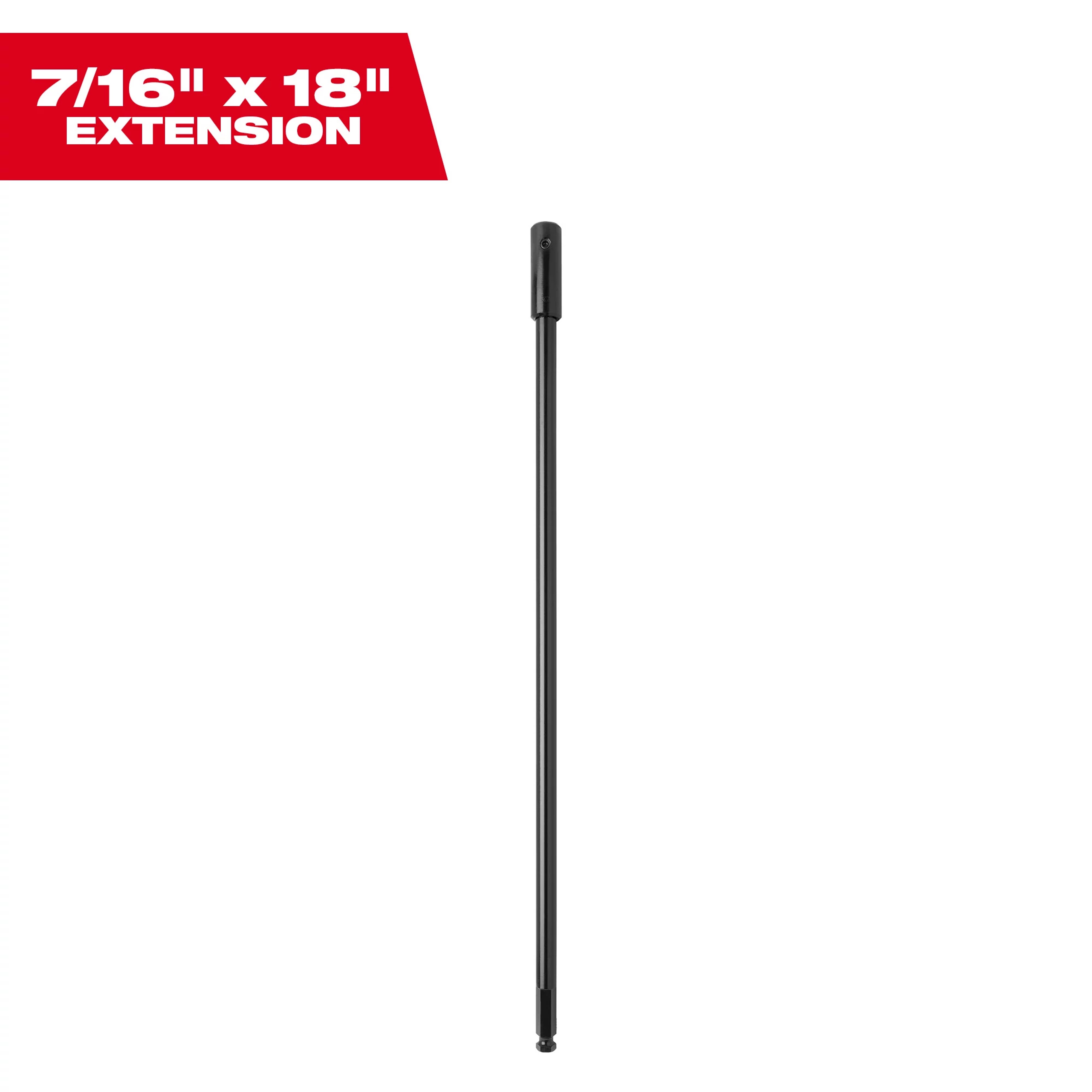 Milwaukee&reg; 48-28-4011 Bit Extension, 7/16 in Shank, 18 in L