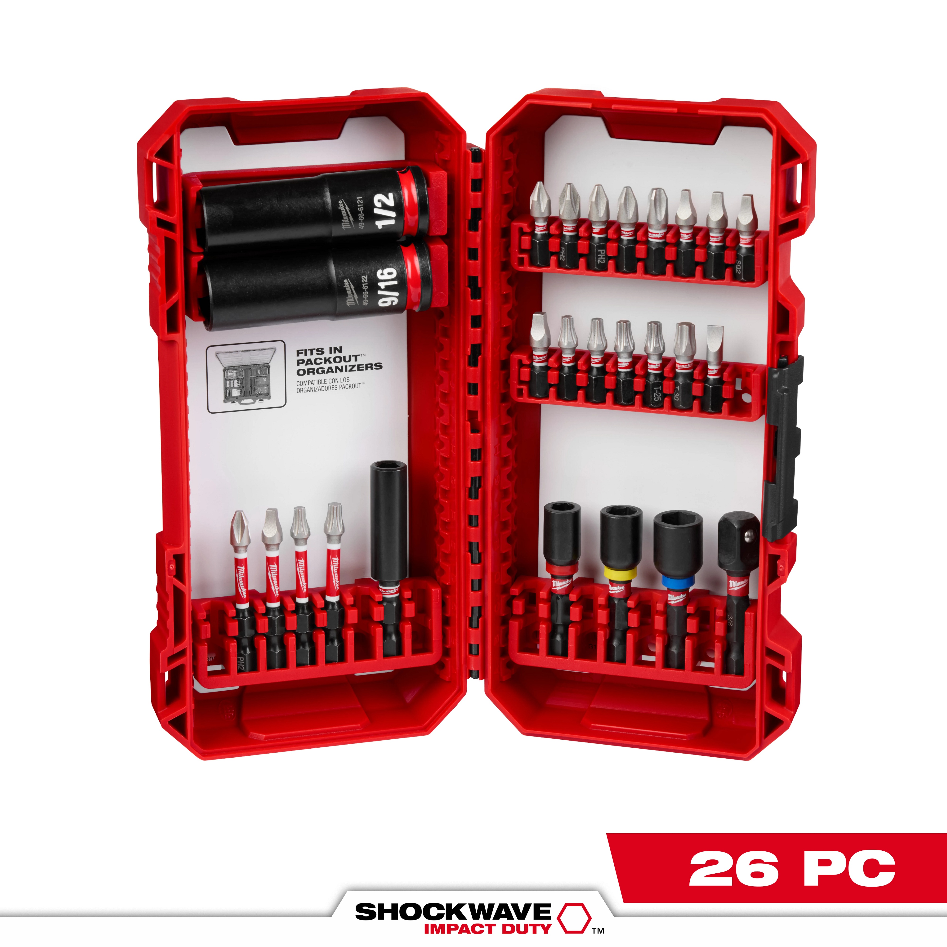 Milwaukee&reg; M18&trade; 2606-21CT Cordless Drill/Driver Kit, 1/2 in Chuck, 18 V DC, 0 to 400/0 to 1800 rpm No-Load, 7-1/4 in OAL, Li-Ion Battery