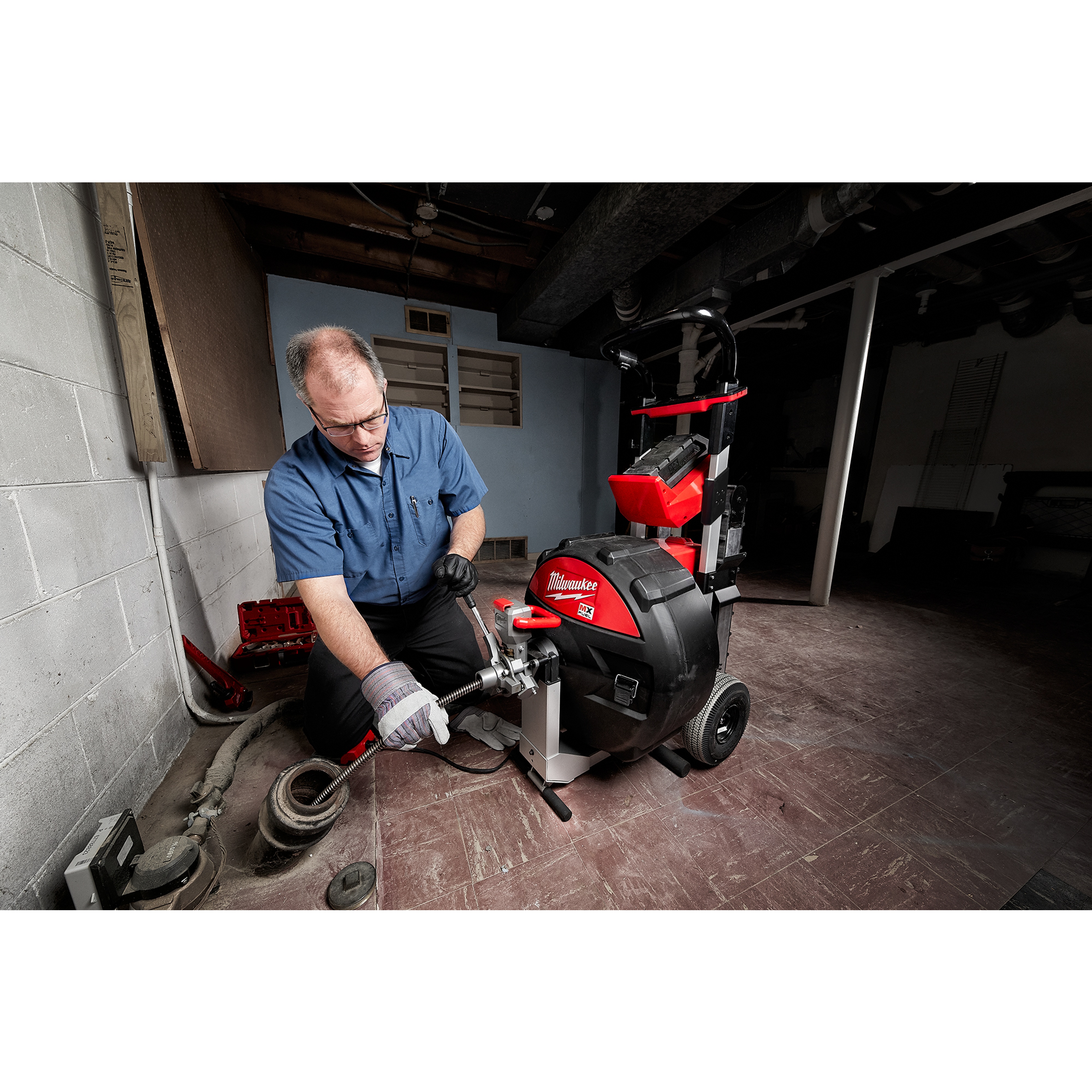 Milwaukee&reg; MX FUEL&trade; 48-53-2425 All Purpose Wind Inner Core Drum Cable, 3/4 in Dia x 25 ft L, Steel Spring, For Use With MX FUEL&trade; MXF500-1CP, MXF501-1CP Sewer Drum Machine