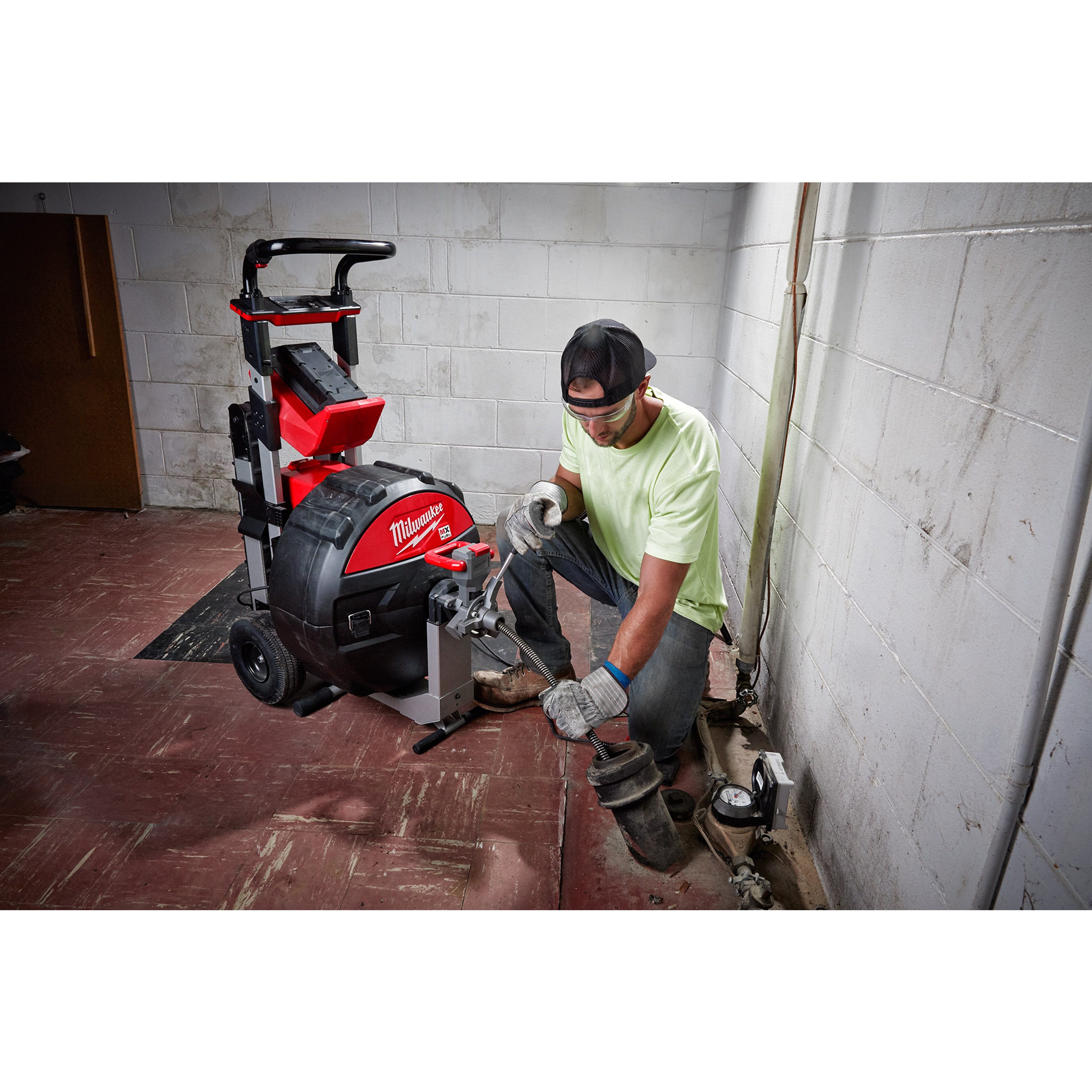 Milwaukee&reg; MX FUEL&trade; 48-53-2425 All Purpose Wind Inner Core Drum Cable, 3/4 in Dia x 25 ft L, Steel Spring, For Use With MX FUEL&trade; MXF500-1CP, MXF501-1CP Sewer Drum Machine