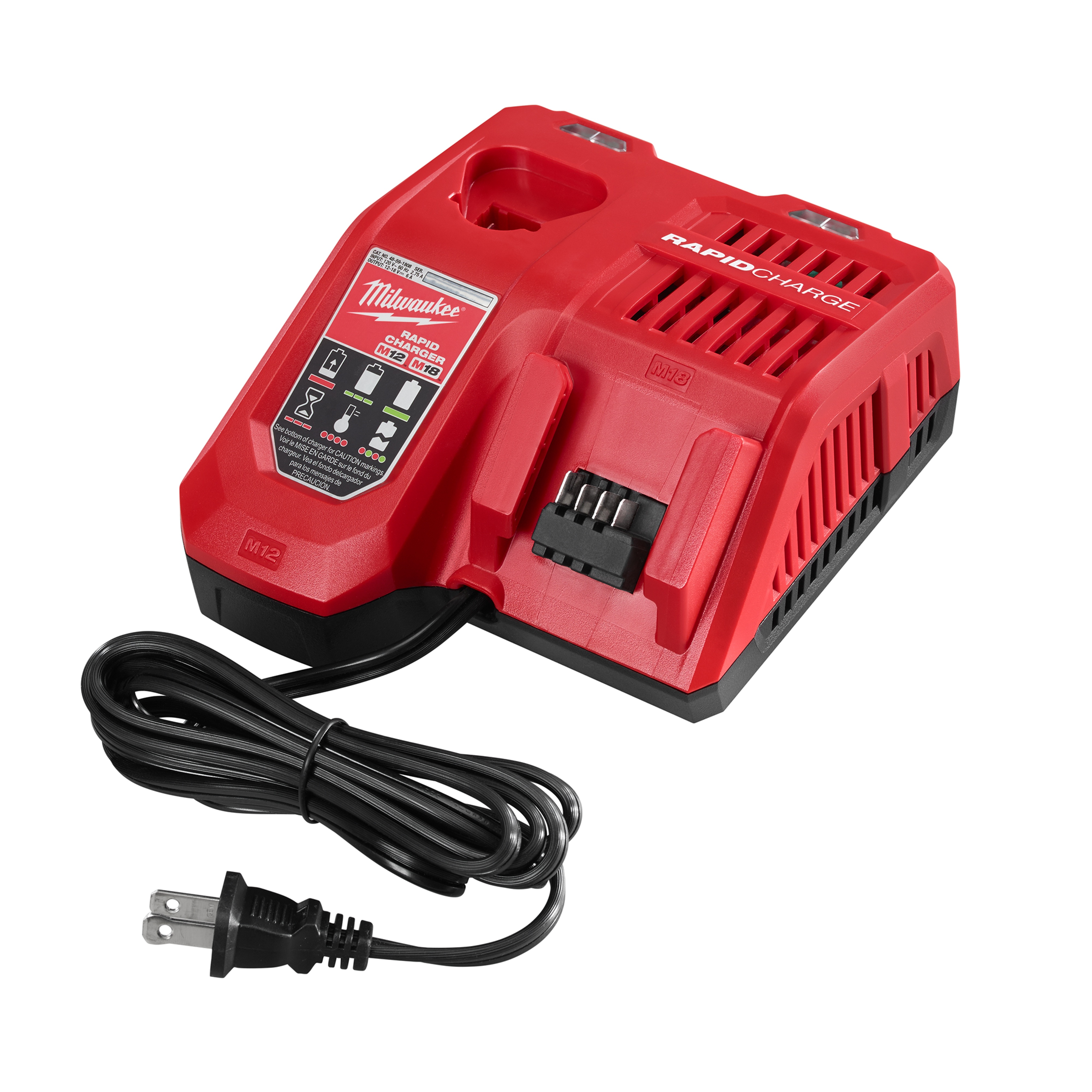 Milwaukee&reg; M18&trade; 48-59-1806 Sequential Charger, For Use With M18&trade; Battery, Li-Ion Battery, 0.5 to 1 hr Charging, 6 Batteries