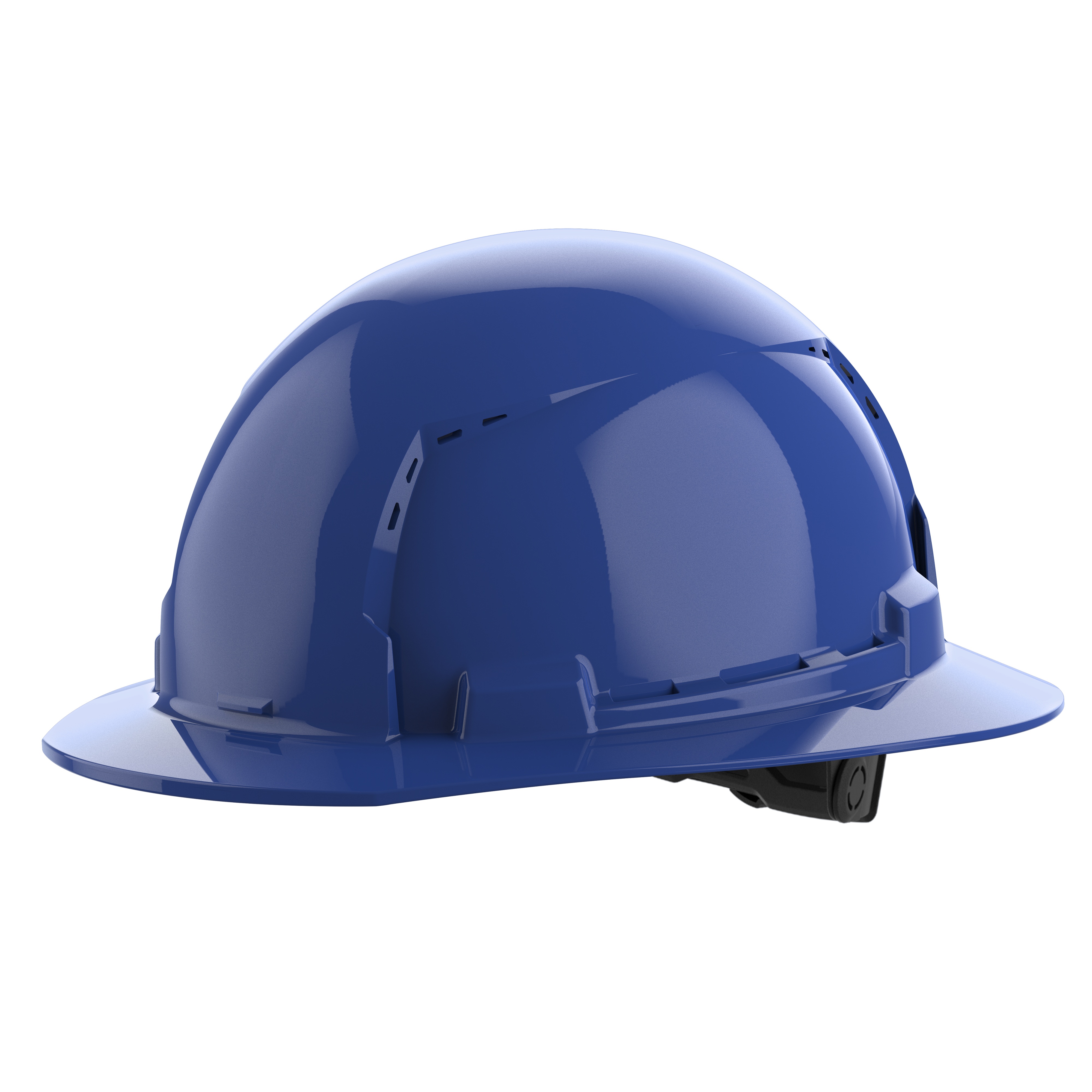 Milwaukee&reg; 48-73-1225 Full Brim Vented Hard Hat, 6-1/2 in Fits Mini Hat, 8-1/2 in Fits Max Hat, HDPE, 6-Point Ratchet Suspension, ANSI Electrical Class Rating: Class C, ANSI Impact Rating: ANSI/ISEA Z89.1 Type I, Quick Adjustment