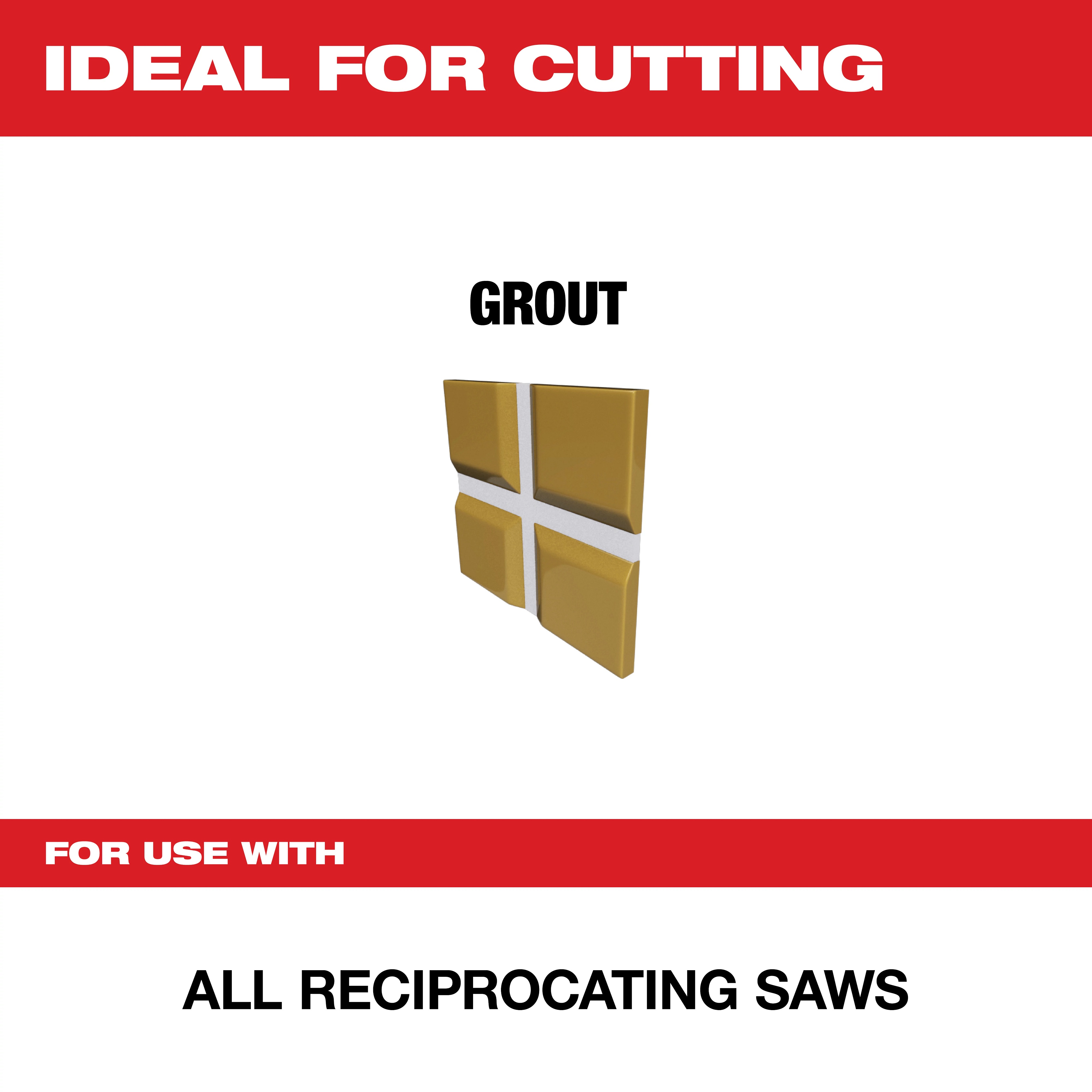 Milwaukee&reg; SAWZALL&reg; 49-00-5450 Grout Removal Tool