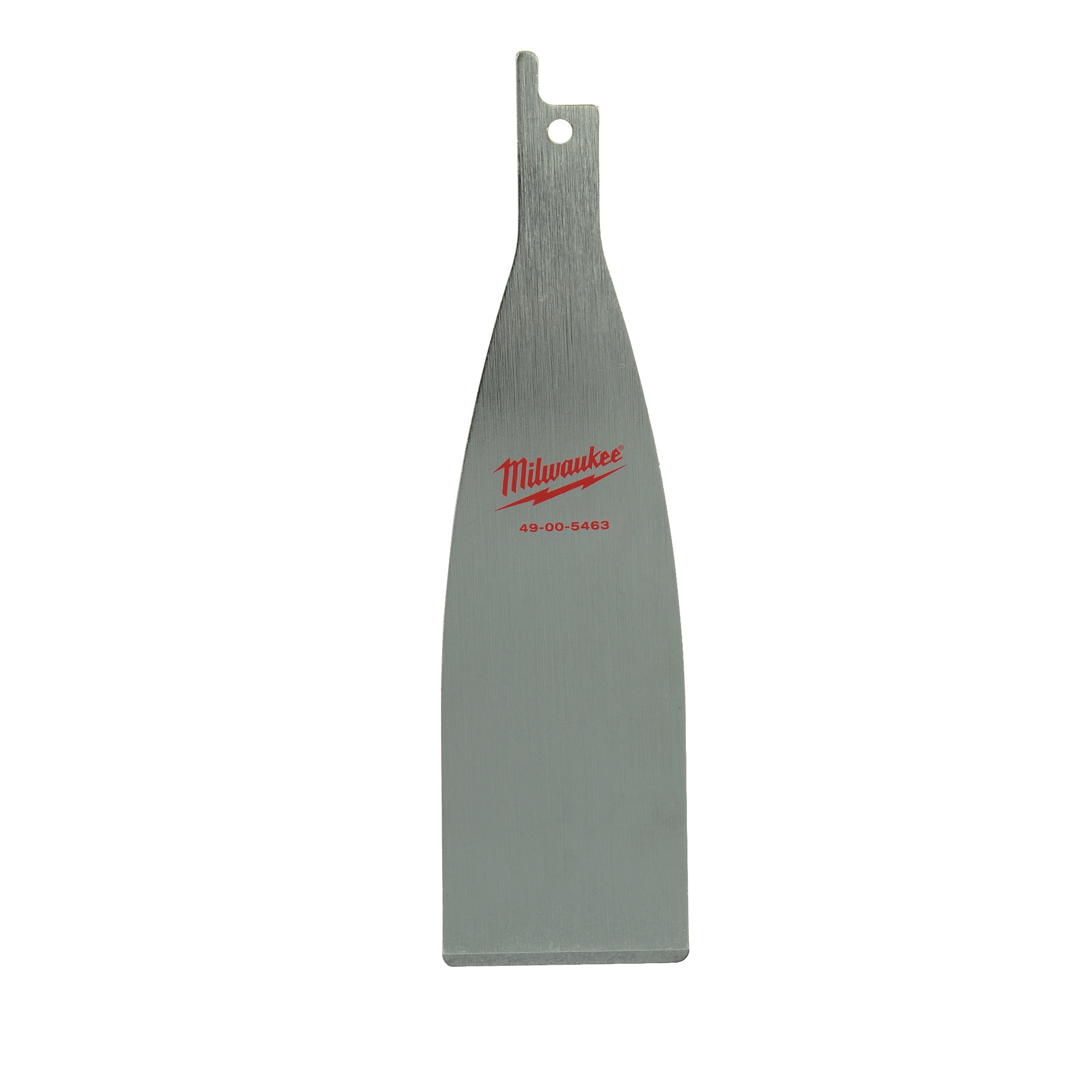 Milwaukee&reg; SAWZALL&reg; 49-00-5463 Resharpenable Reciprocating Scraper Blade, 5-1/2 in L x 1-1/2 in W, Steel Body, Universal/Toothed Edge Tang