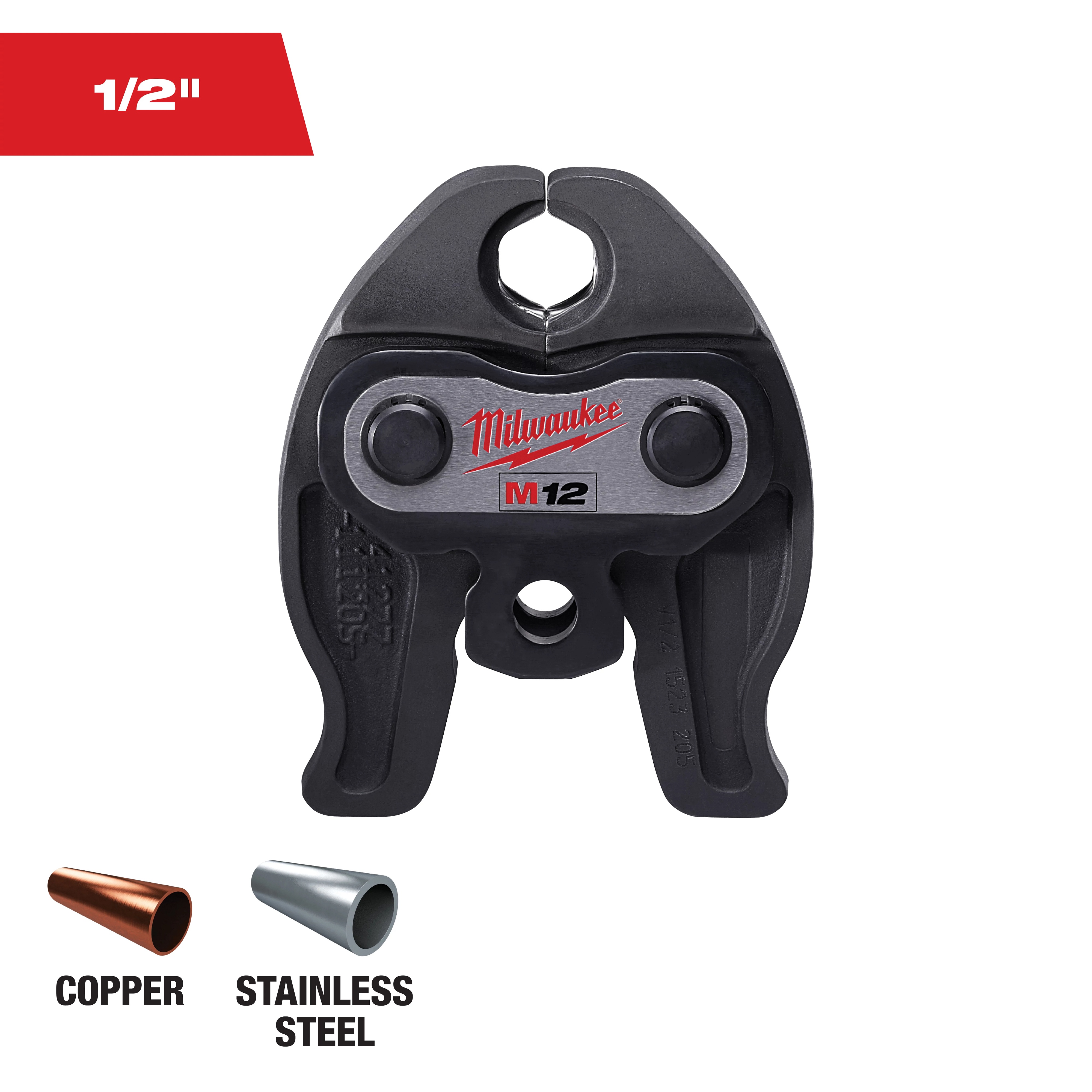 Milwaukee&reg; M12&trade; 49-16-2450 Press Jaw, For Use With M12&trade; FORCE LOGIC&trade; Press Tool, 1/2 in Jaw Capacity, Copper