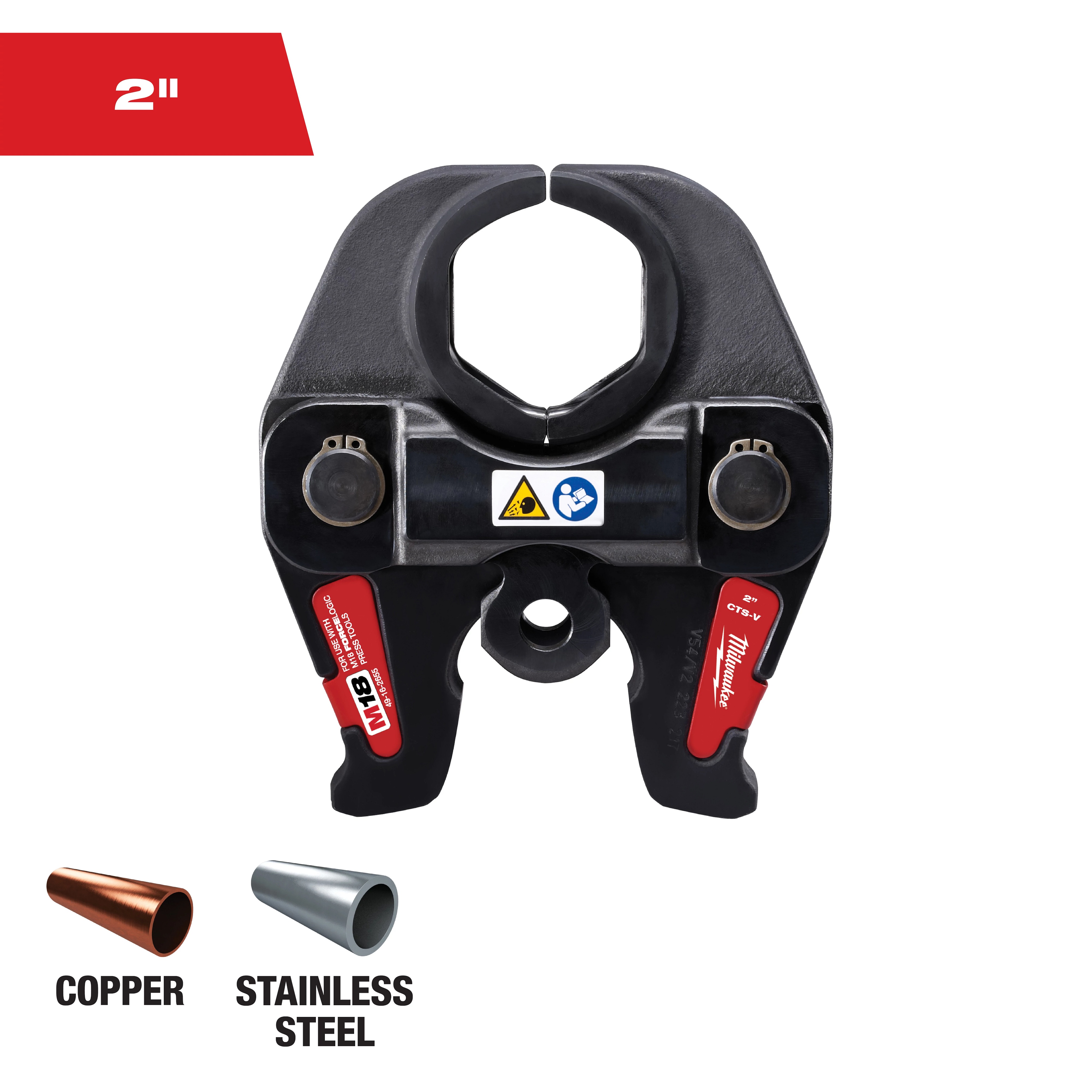 Milwaukee&reg; M18&trade; 49-16-2655 Press Jaw, For Use With M18&trade; FORCE LOGIC&trade; Press Tool, 2 in Jaw Capacity, Copper