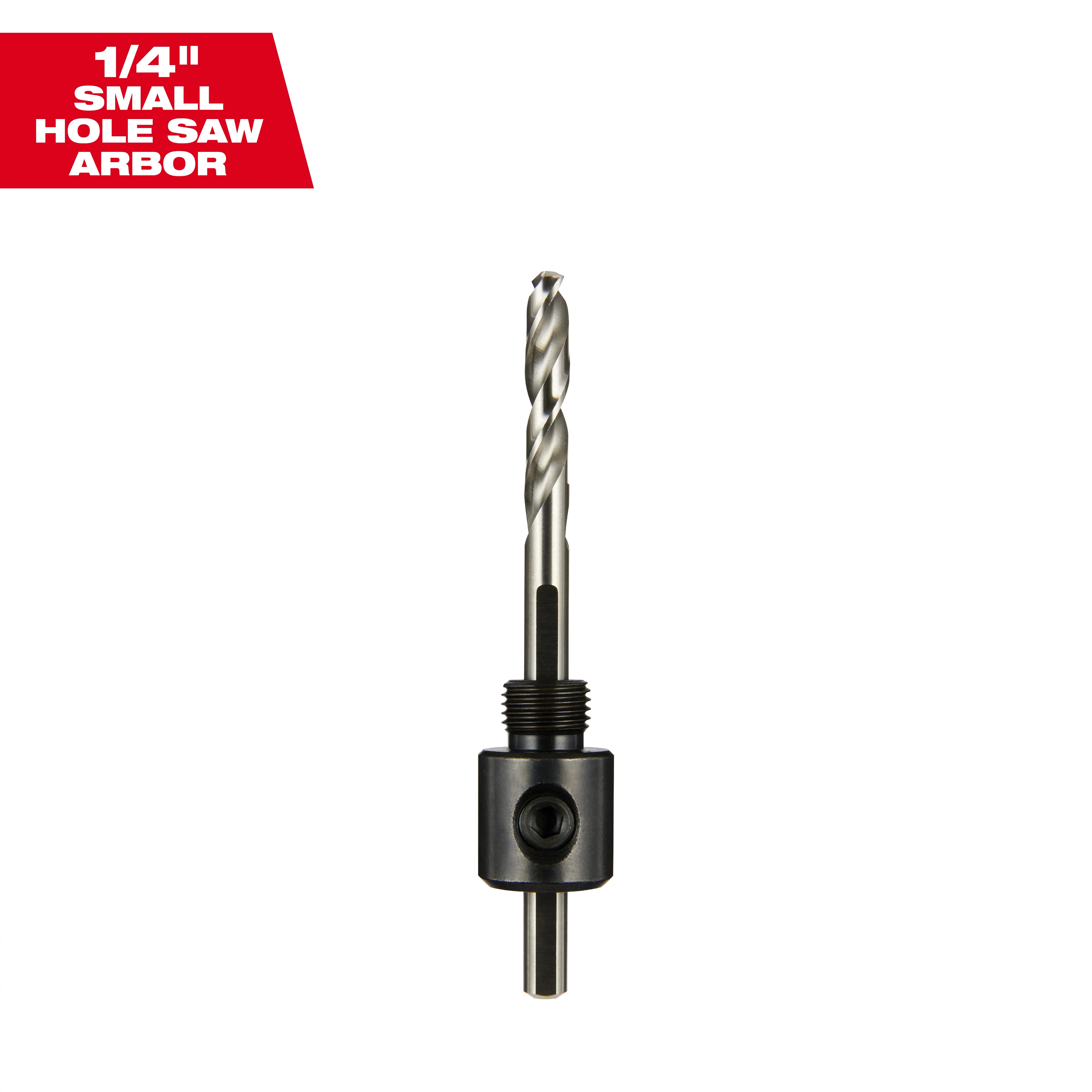 Milwaukee&reg; 49-56-6950 Small Thread Hole Saw Arbor, Up to 1-3/16 in Arbor, 1/4 in, Hardened Steel