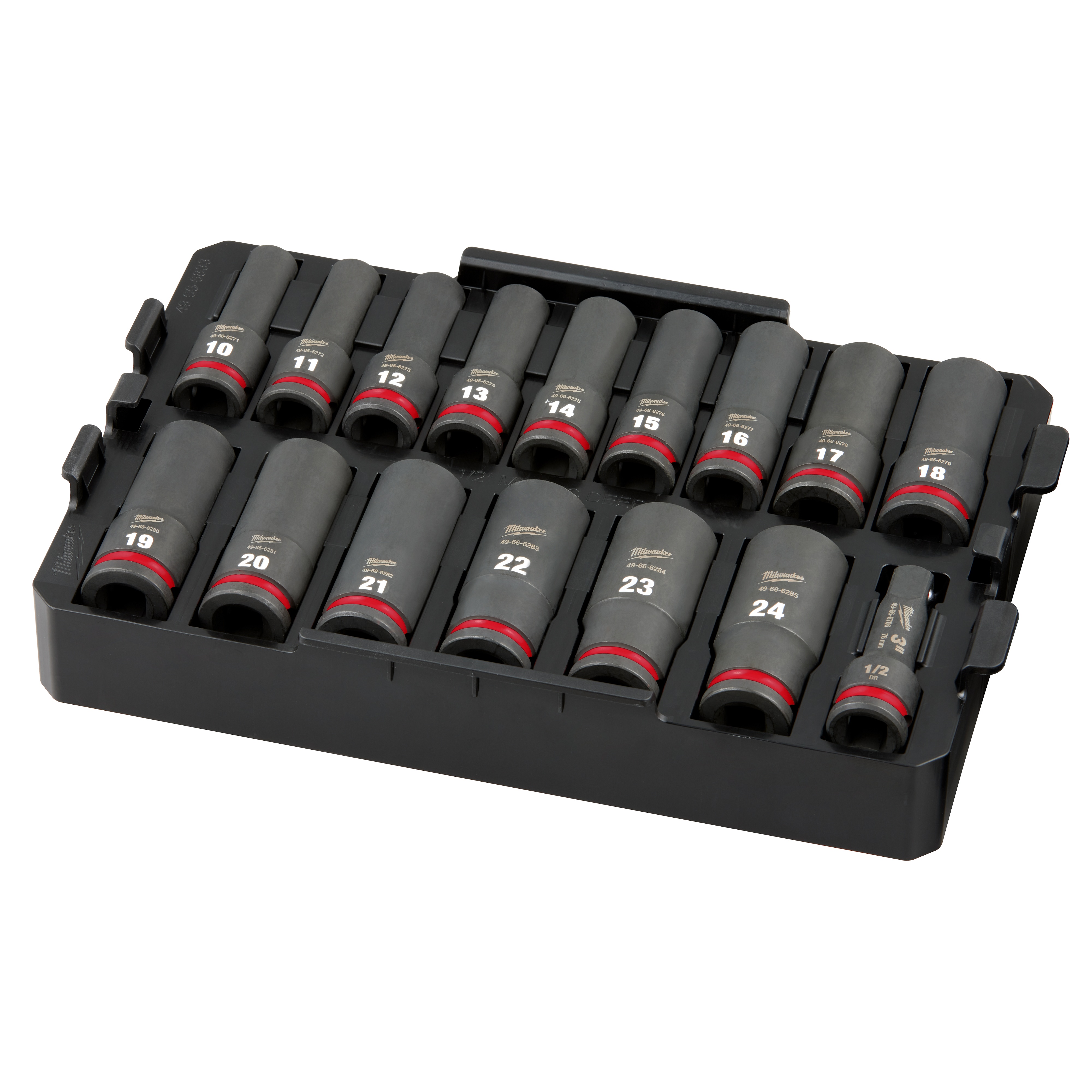 Williams&reg; JHWMSMD12HRC SUPERTORQUE&reg; Socket Set, 12 Pieces, Polished Chrome