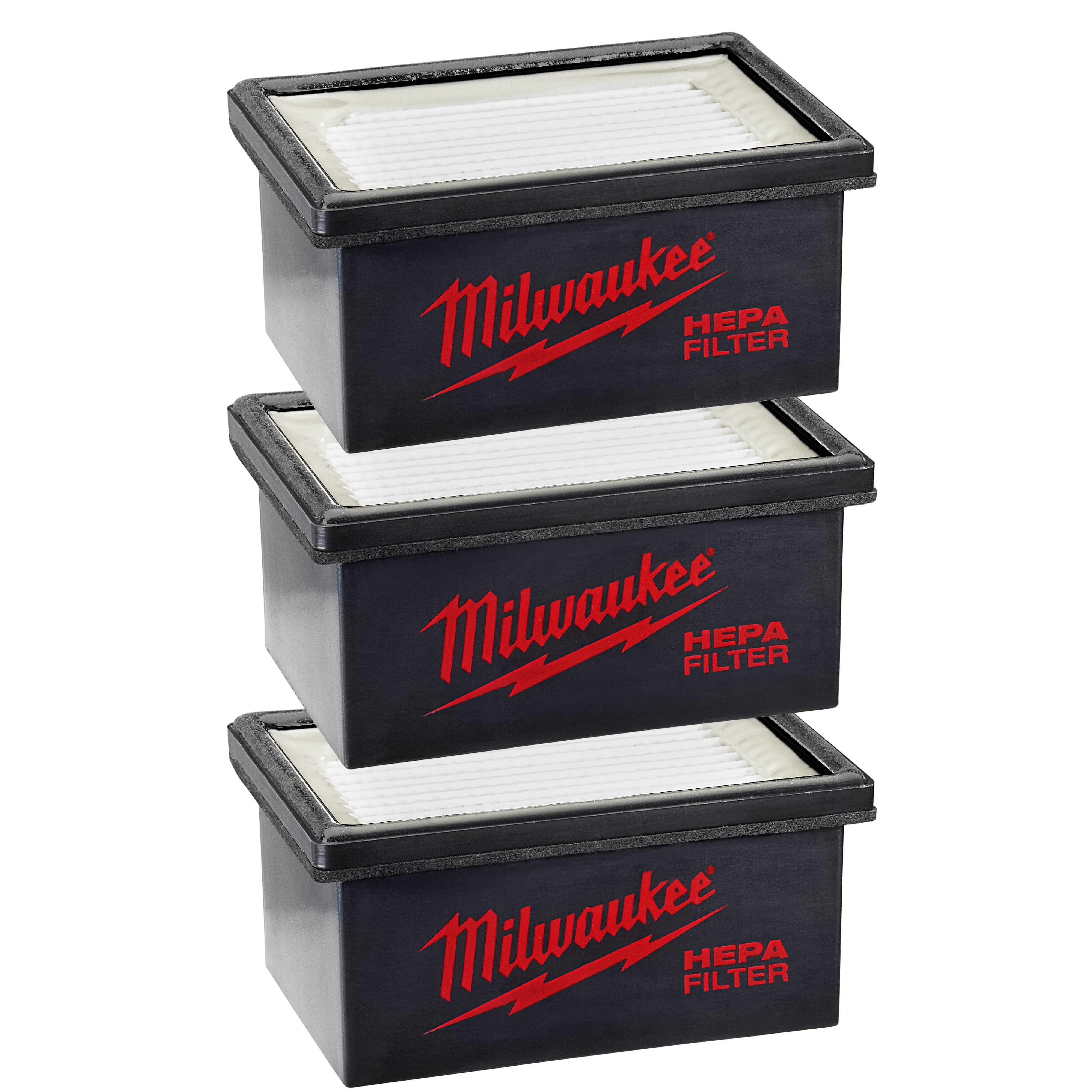 Milwaukee&reg; 49-90-2306 Vacuum Filter, For Use With M12&trade; HAMMERVAC&trade; 2306-20, 2306-22, 2712-22DE and 2715-22DE Universal Dust Extractor, Black