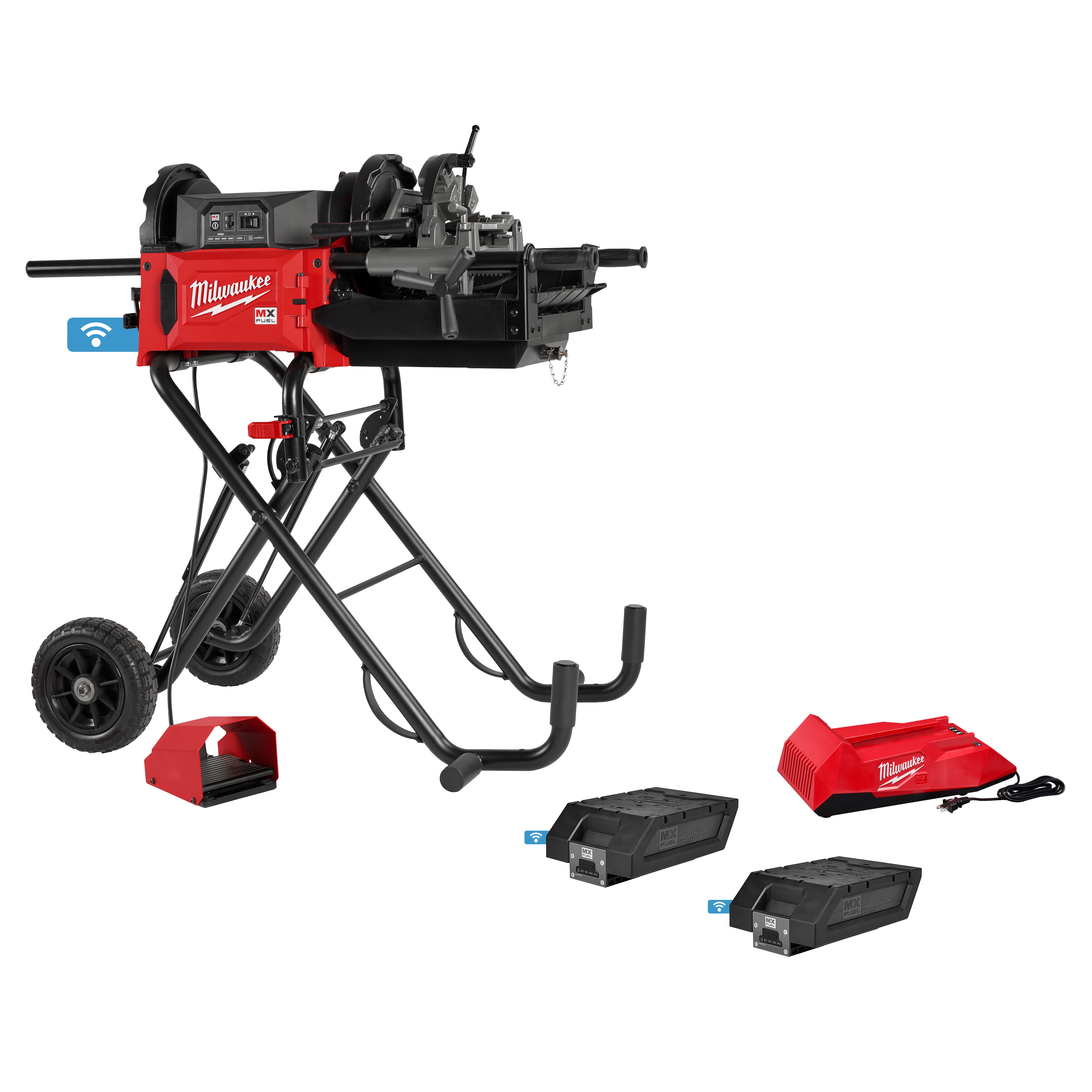 RIDGID&reg; 93287 535 Kit Threading Machine Kit, 1/2 to 2 in Pipe, 38-1/8 in L x 20-1/2 in W, 1/4 to 2 in Bolt, 115 VAC, 1/2 hp, 36 rpm Speed