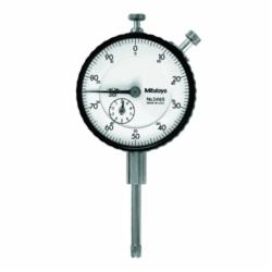 Mitutoyo 2119S-11 2 Metric Dial Indicator, 5 mm Measuring, 0 to 100 to 0 Dial Reading, Graduations 0.001 mm, 57 mm Dia Dial, #4-48 UNF Tip