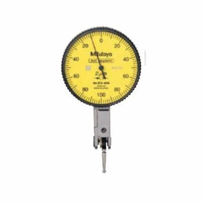 Mitutoyo 2416S 2 Imperial Standard Dial Indicator, 1 in Measuring, 0 to 100 Dial Reading, Graduations 0.001 in, 2-1/4 in Dial, #4-48 UNF Tip