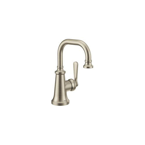 Moen® S44101BN Colinet™ Traditional Bathroom Faucet, Residential, 1.2 gpm Flow Rate, 5-3/4 in H Spout, 1 Handle, Spring Loaded Pop-Up Drain, 1 Faucet Hole, LifeShine® Brushed Nickel