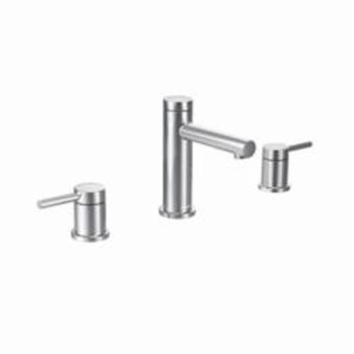 Moen® T6193 Align™ Widespread Bathroom Faucet, 1.5 gpm Flow Rate, 4-13/16 in H Spout, 8 to 16 in Center, Polished Chrome, 2 Handles, Pop-Up Drain, Domestic