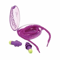 product Moldex® 6405 Rockets® Multi-Use Earplugs, 27 dB Noise Reduction, Flange Shape, ANSI S3.19-1974, Reusable, Corded Design