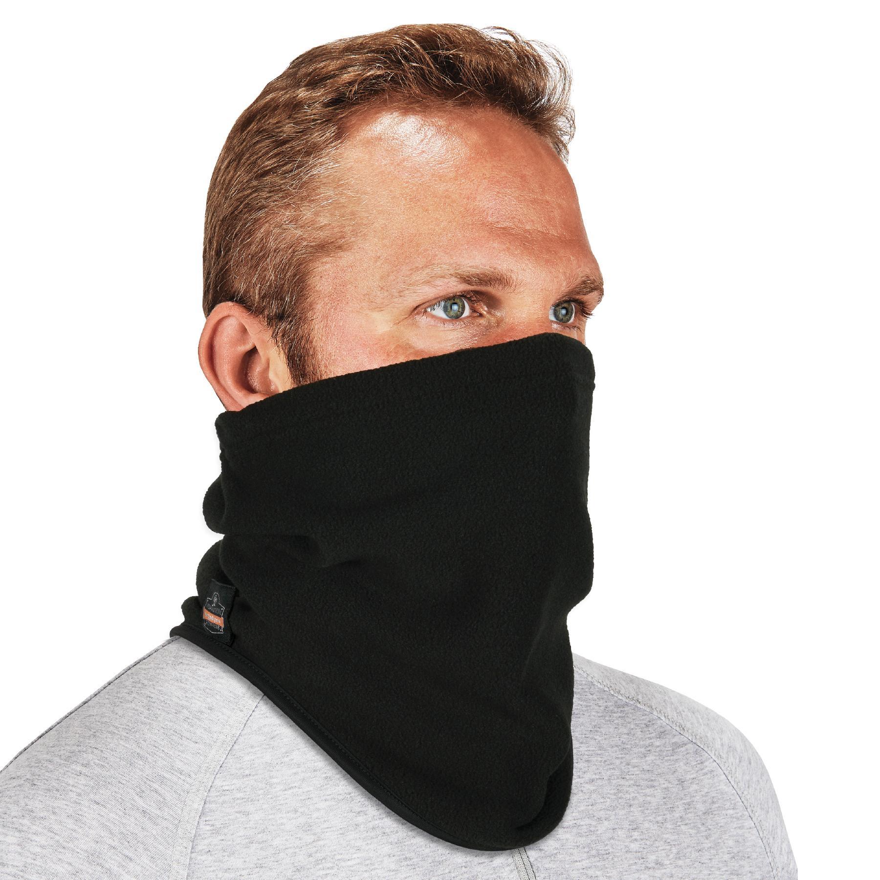 N-Ferno&reg; 16960 6960 Fleece Neck Gaiter, Universal, Black, Fleece, Pull Over Closure