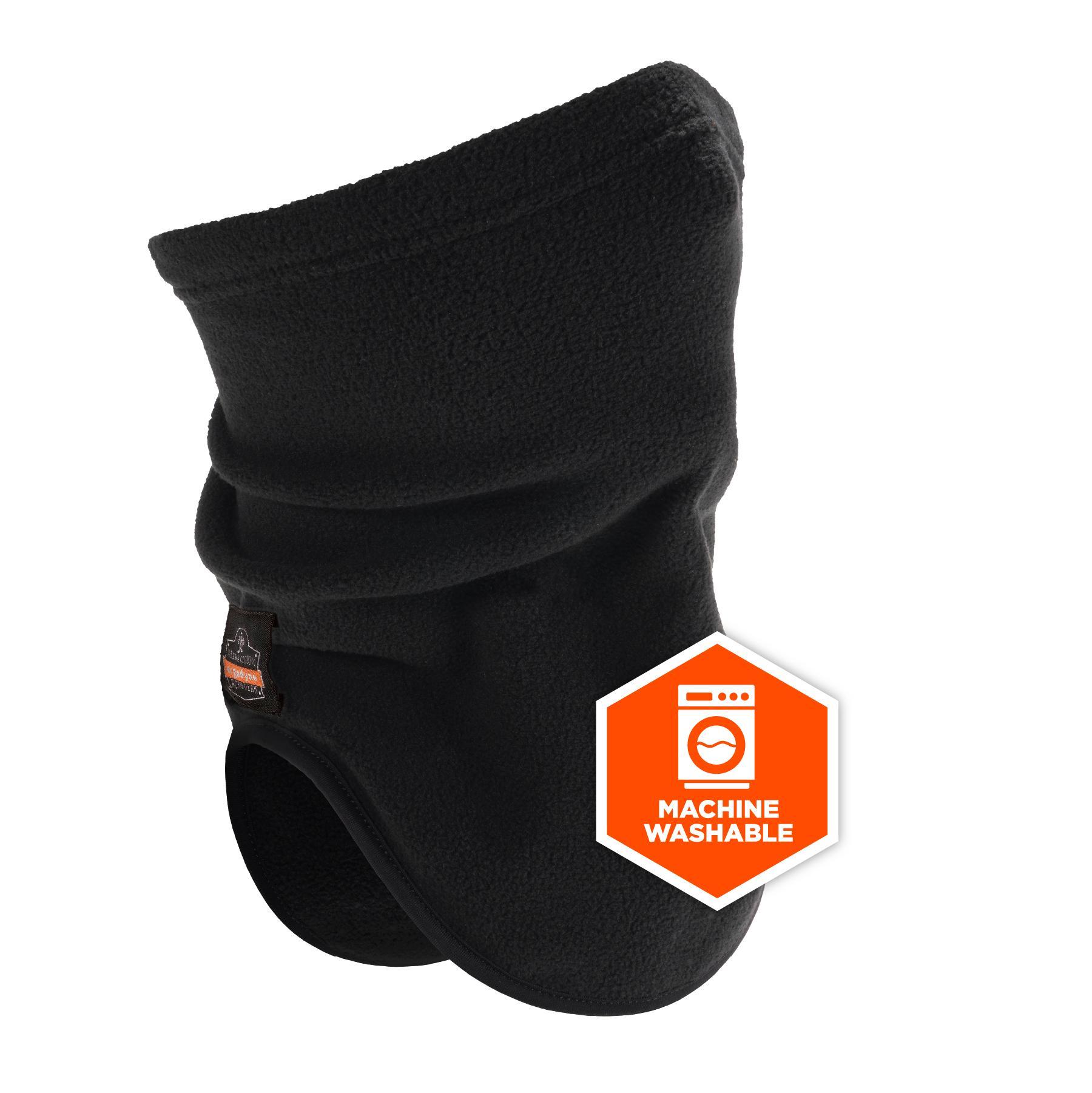 N-Ferno&reg; 16960 6960 Fleece Neck Gaiter, Universal, Black, Fleece, Pull Over Closure