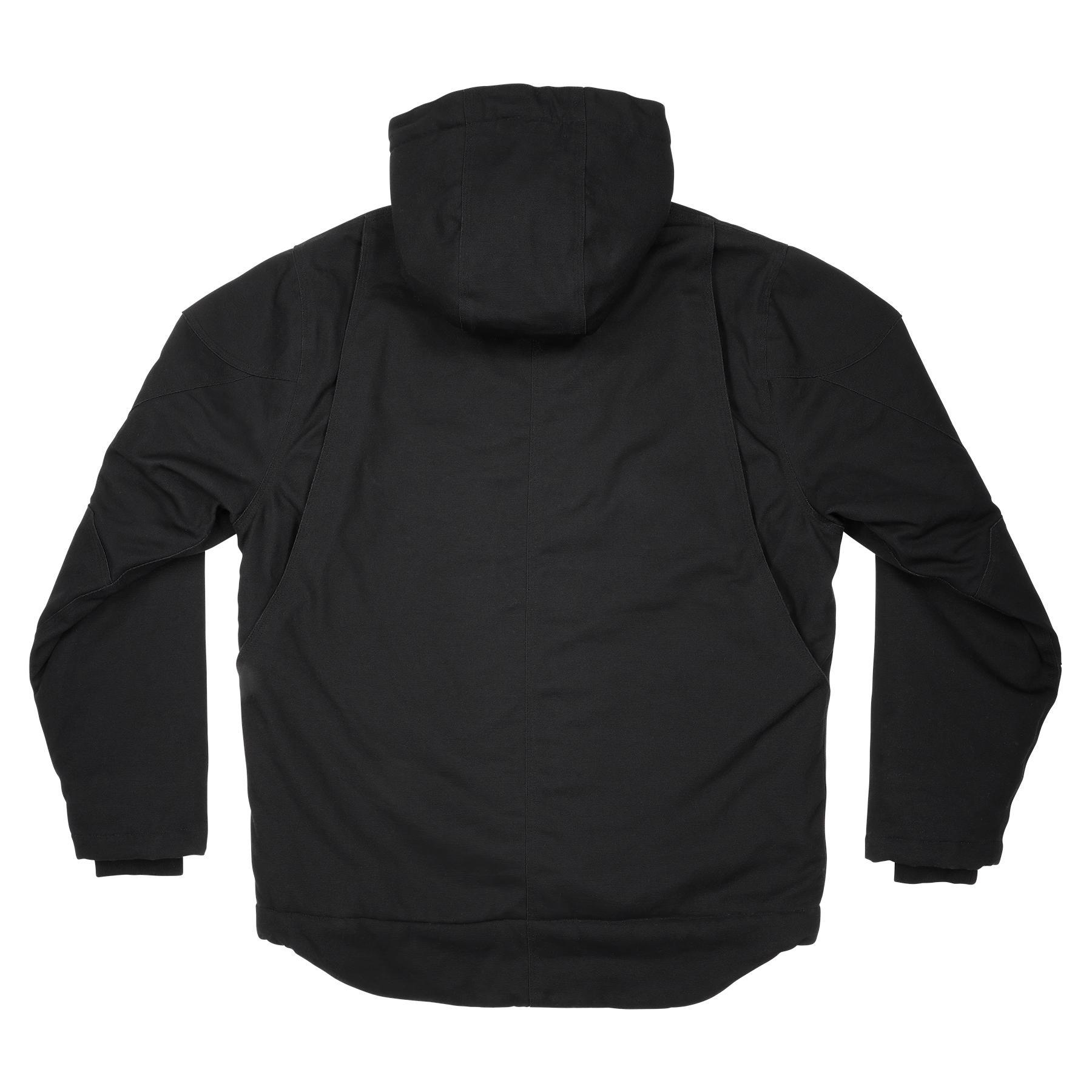 N-Ferno&reg; 41236 6468 Heavy Duty Work Jacket, Black, Cotton Duck Canvas, 54 in Chest, Resists: Water and Wind