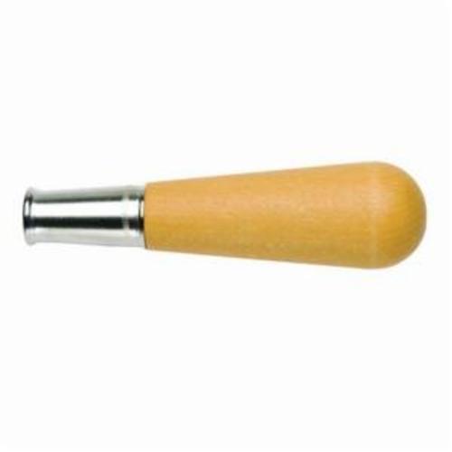 CRESCENT NICHOLSON® 21511N File Handle, 1-5/16 in Dia Handle, 3-3/4 in L, File Size Compatibility Half Round, Round and Square File, Wood, Yellow