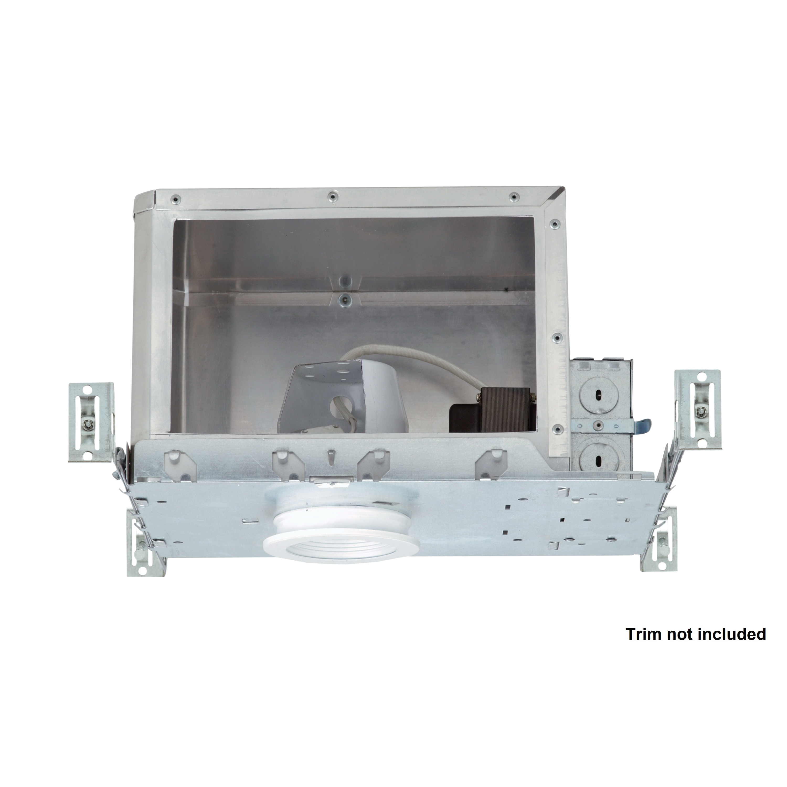 Nicor 13102 Low Voltage Universal Recessed Housing, Halogen Lamp, IC Insulation, 12 V AC, 3-1/2 in Ceiling Opening, Aluminum Housing