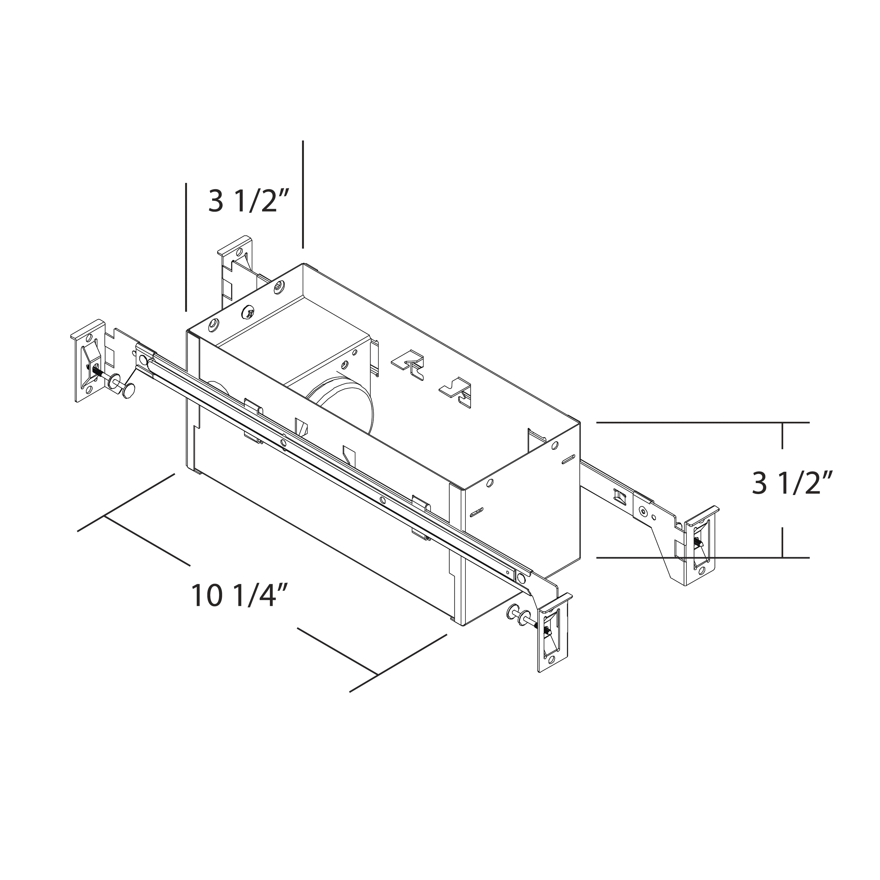 Nicor 15800 Dimmable Step Light With Hanger Bar, (1) Incandescent Lamp, 120 V AC, White Powder Coated Housing