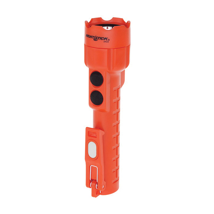 Nightstick&reg; Dual-Light&trade; NSP-2422R Waterproof Flashlight With Dual Magnets, LED Bulb, Polymer Housing, 130 Lumens Flashlight/110 Lumens Floodlight/235 Lumens Dual-Light&trade;