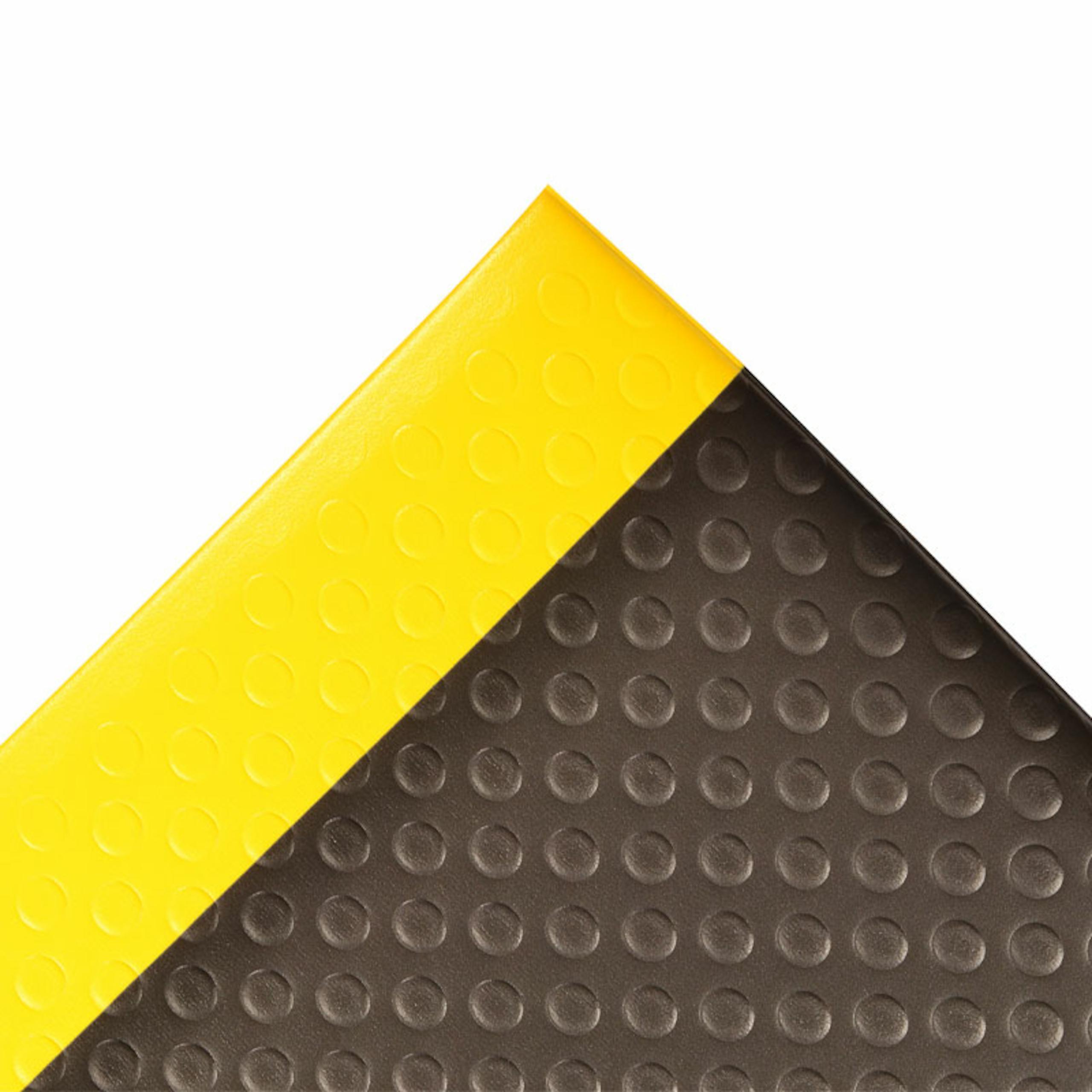 NoTrax&reg; 417S0023BY Bubble Sof-Tred&trade; Dyna-Shield&reg; 417 Anti-Fatigue Mat, 3 ft L x 2 ft W x 1/2 in THK, PVC Sponge, Bubble Surface Pattern, Vinyl Base, Resists: Abrasion, Slip, Tear and Wear