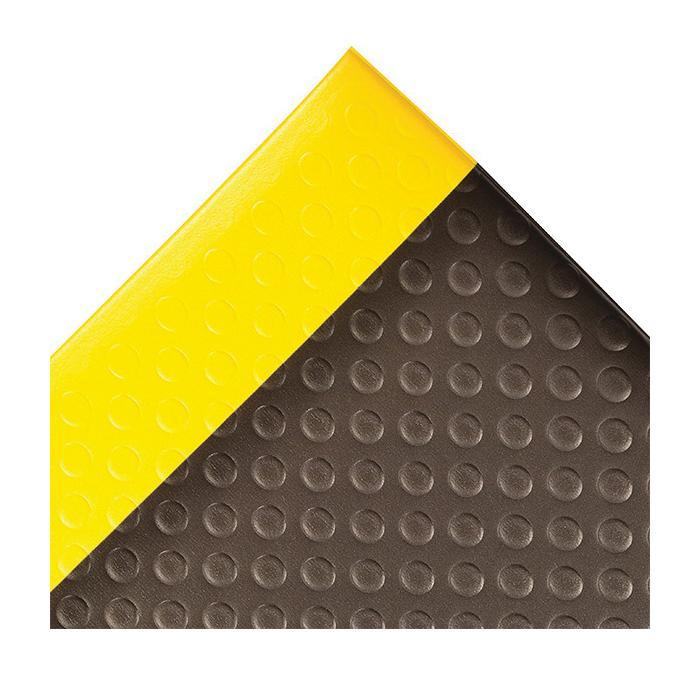 NoTrax&reg; 417S0023BY Bubble Sof-Tred&trade; Dyna-Shield&reg; 417 Anti-Fatigue Mat, 3 ft L x 2 ft W x 1/2 in THK, PVC Sponge, Bubble Surface Pattern, Vinyl Base, Resists: Abrasion, Slip, Tear and Wear