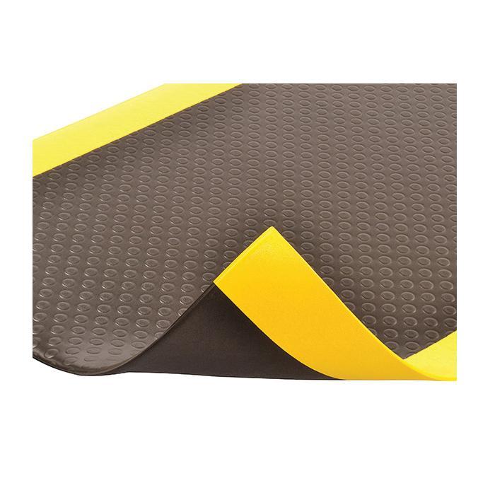 NoTrax&reg; 417S0023BY Bubble Sof-Tred&trade; Dyna-Shield&reg; 417 Anti-Fatigue Mat, 3 ft L x 2 ft W x 1/2 in THK, PVC Sponge, Bubble Surface Pattern, Vinyl Base, Resists: Abrasion, Slip, Tear and Wear
